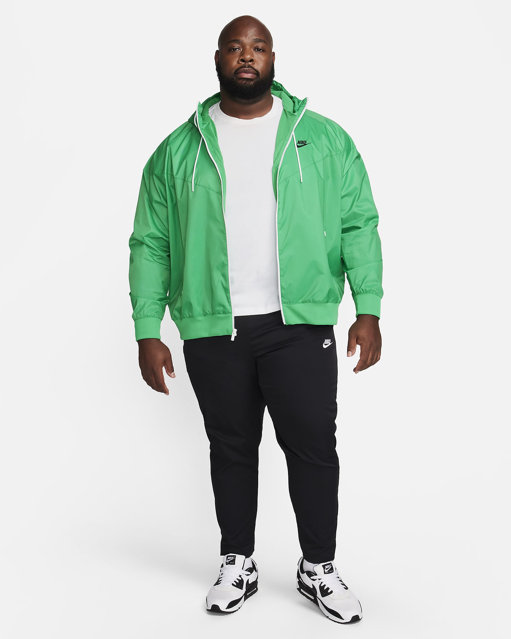 Nike Sportswear Windrunner Kapüşonlu Erkek Ceketi - Stadium Green/Siyah