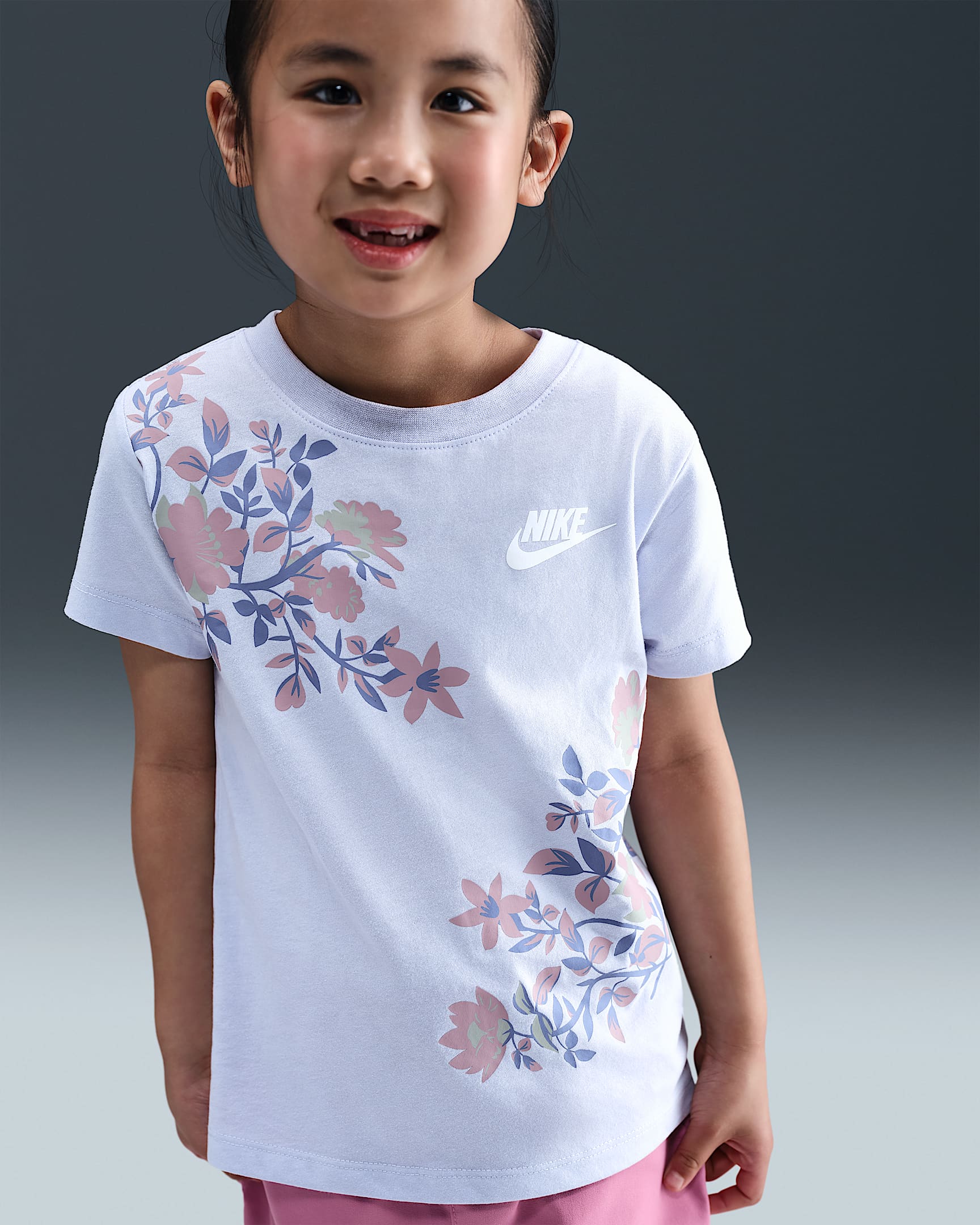 Nike Little Kids' Printed Club Ringlet T-Shirt - Ghost