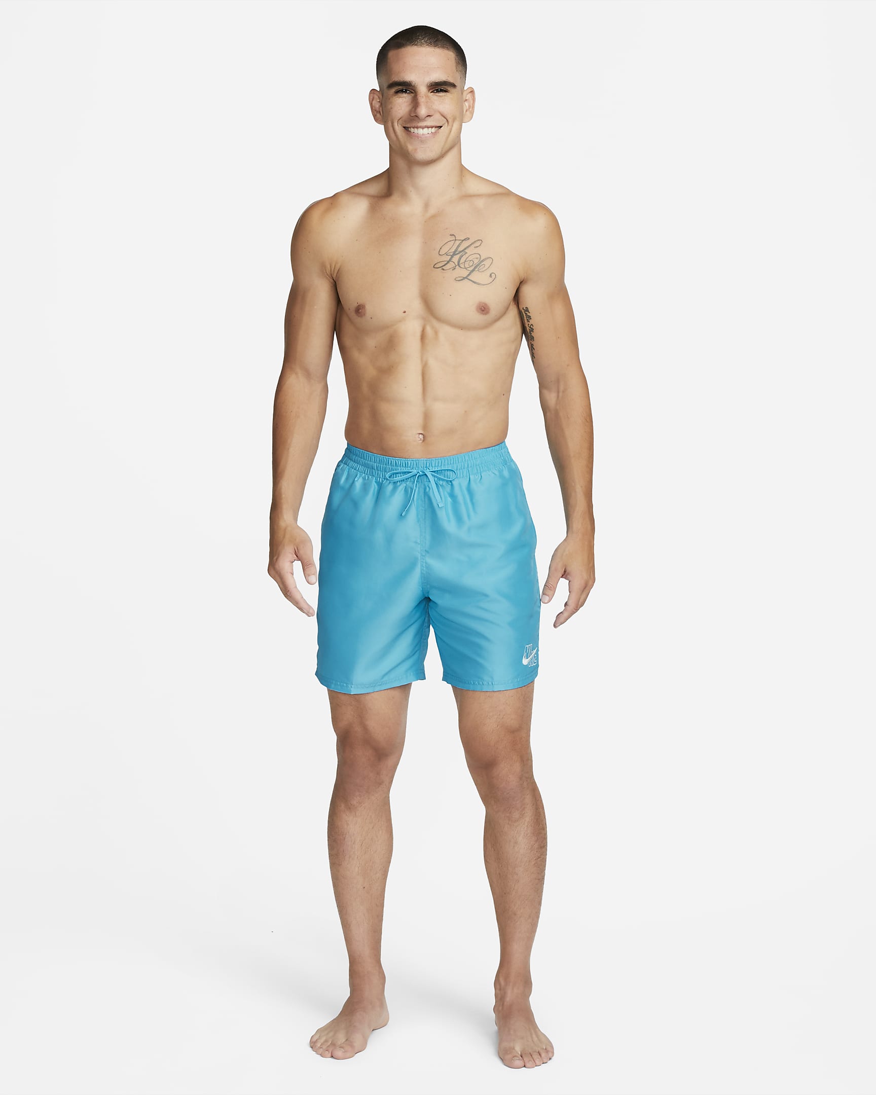 Traje de baño tipo short de voleibol de 18 cm para hombre Nike Essential - Azul relámpago