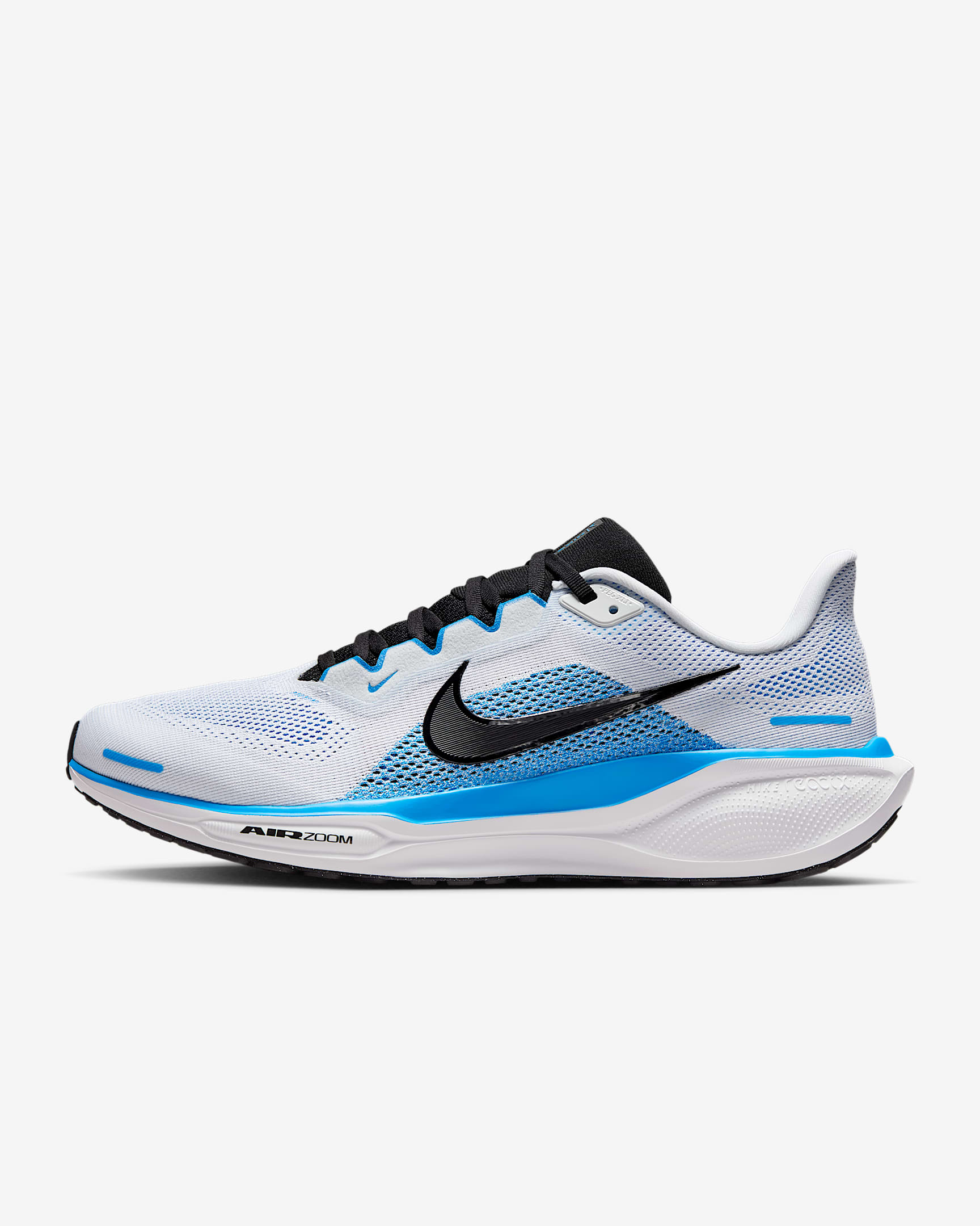 Nike Pegasus 41 Straßenlaufschuh (Herren) - Weiß/Blue Hero/Schwarz