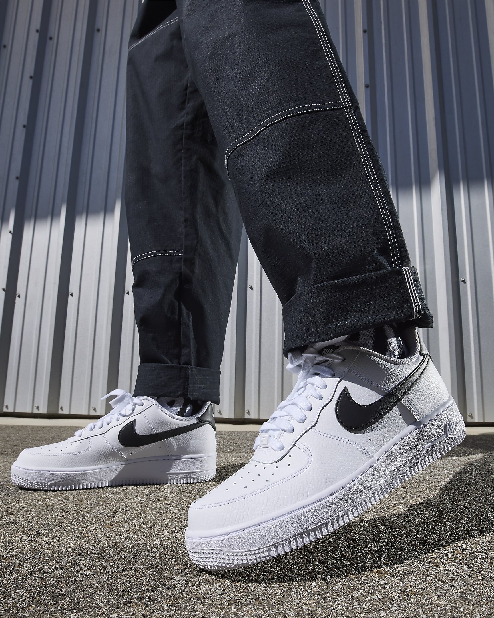 Nike Air Force 1 '07 Sabatilles - Dona - Blanc/Blanc/Blanc/Negre