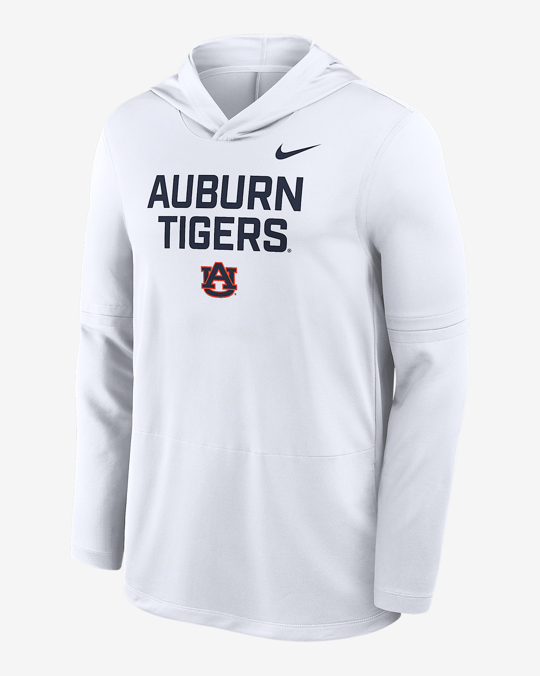 Auburn Sideline Men's Nike Dri-FIT College Long-Sleeve Hooded Top - White