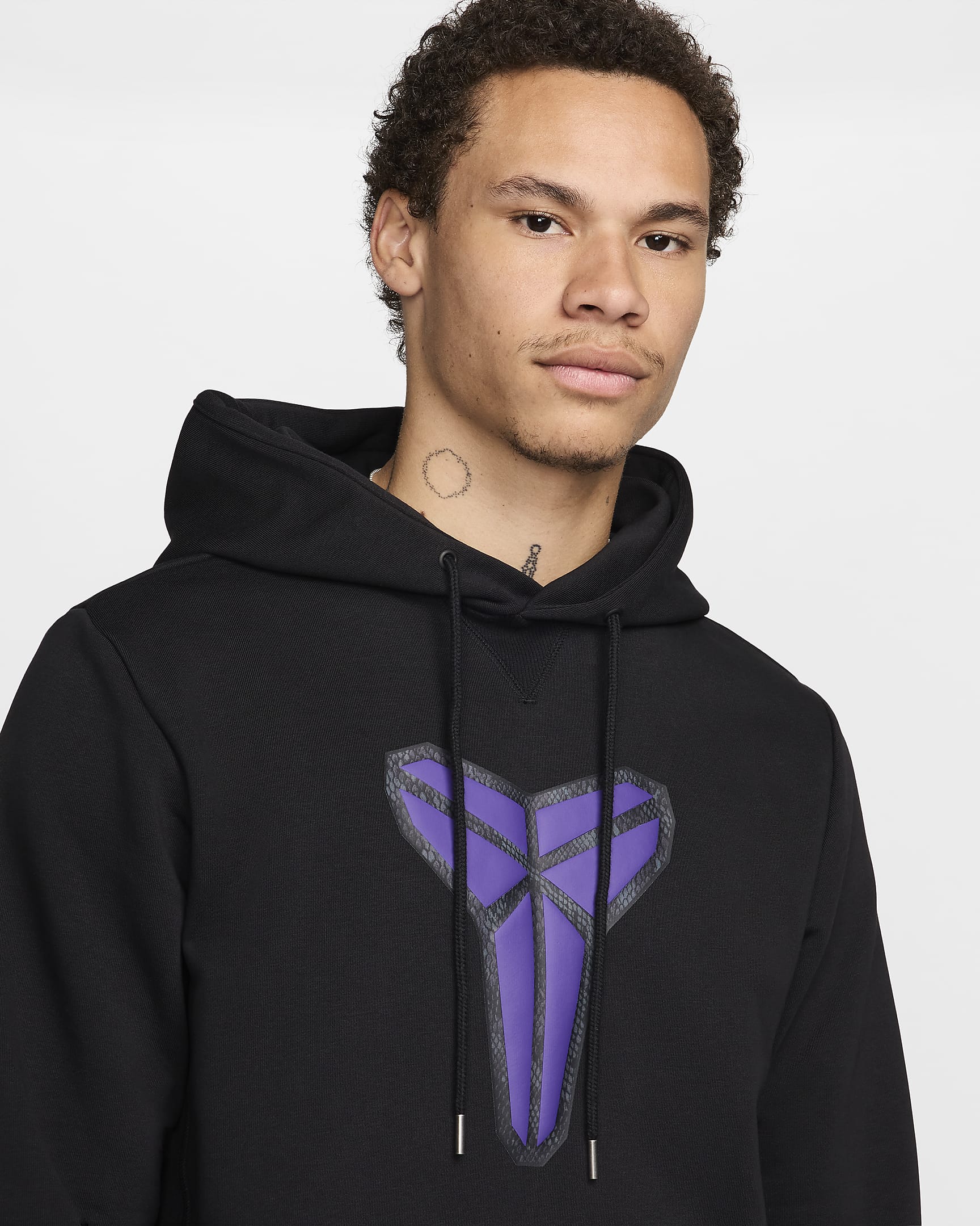 KB Nike Dri-FIT-pullover-basketballhættetrøje til mænd - sort/Field Purple