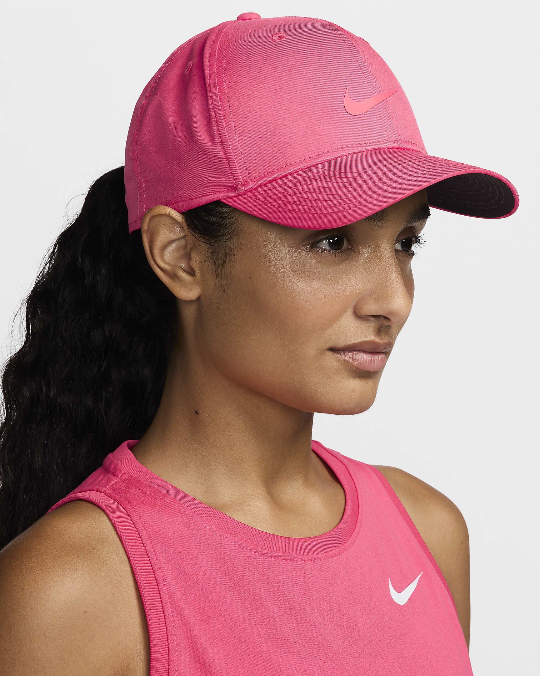 Nike Dri-FIT Rise Structured Snapback Cap - Aster Pink/Anthracite/Hot Punch