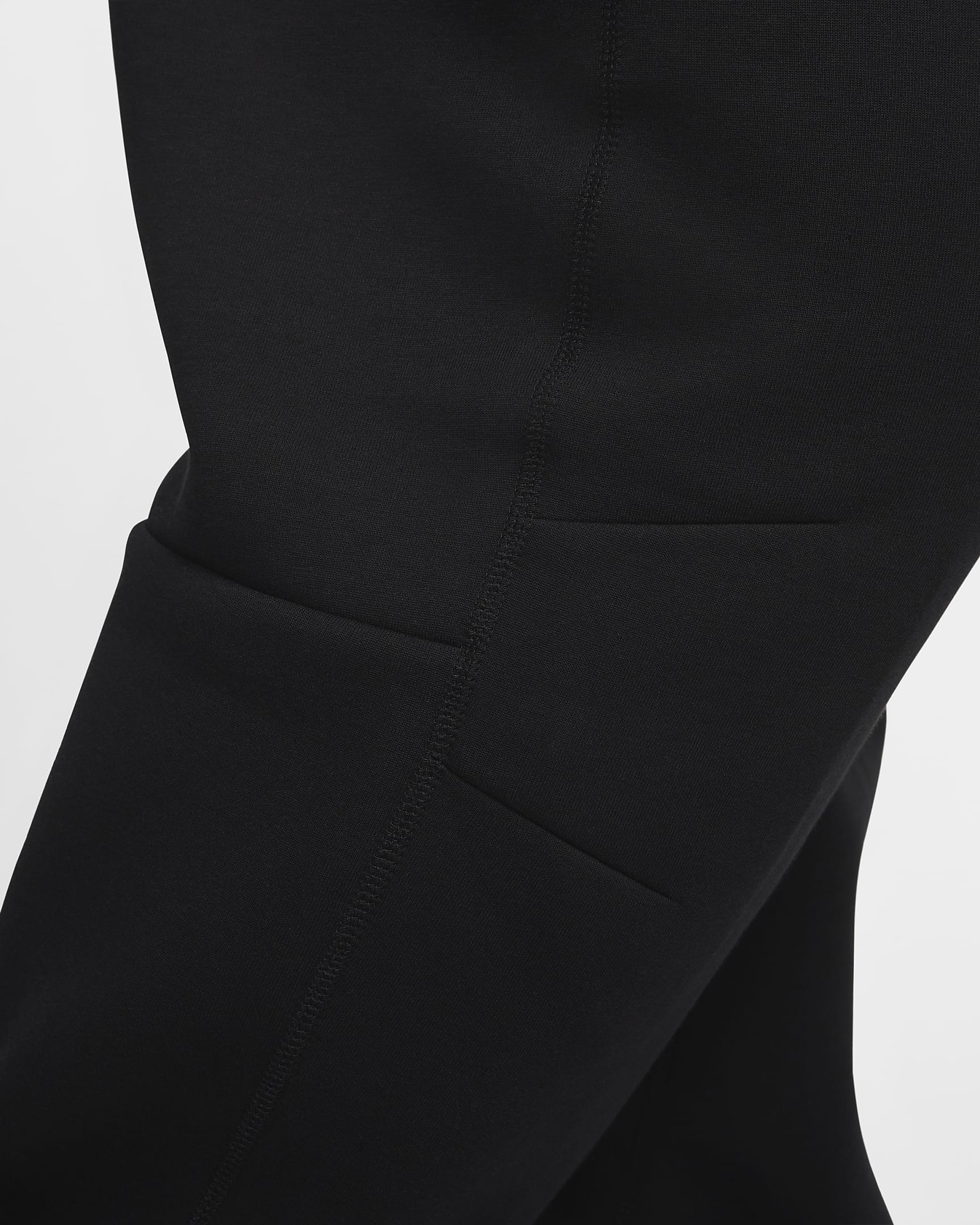 Pantaloni in fleece con bordo aperto Nike Tech – Uomo - Nero/Nero