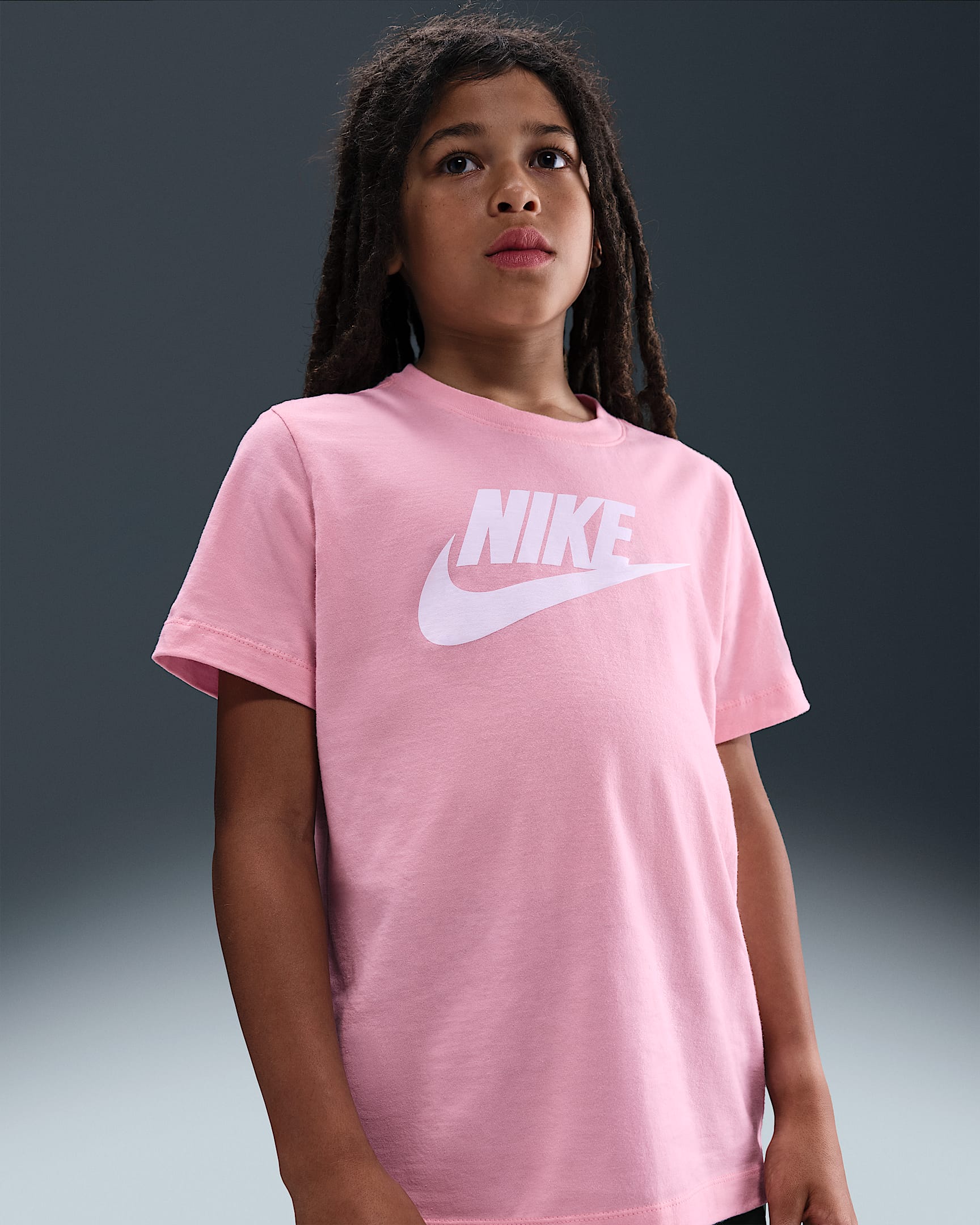 Nike Sportswear Big Kids' T-Shirt - Medium Soft Pink