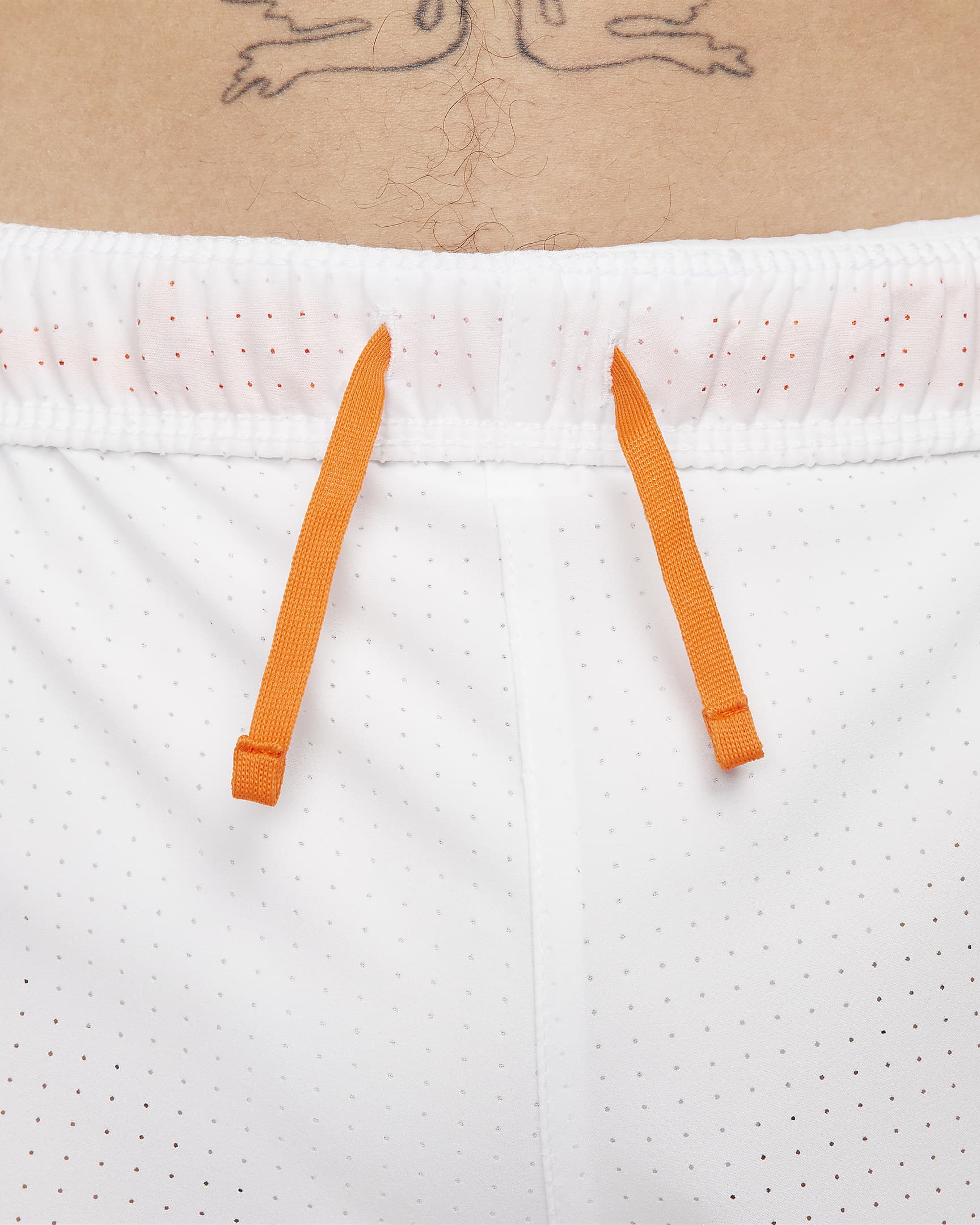 Nike Fast Men's Dri-FIT 8cm (approx.) Brief-Lined Running Shorts - Summit White/Safety Orange