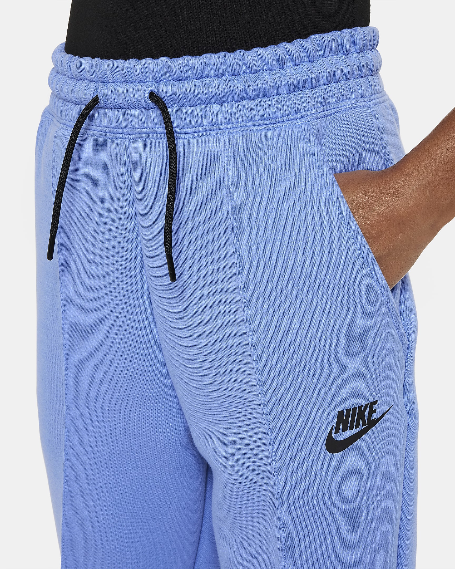 Nike Sportswear Tech Fleece Big Kids' (Girls') Joggers - Polar/Black/Black