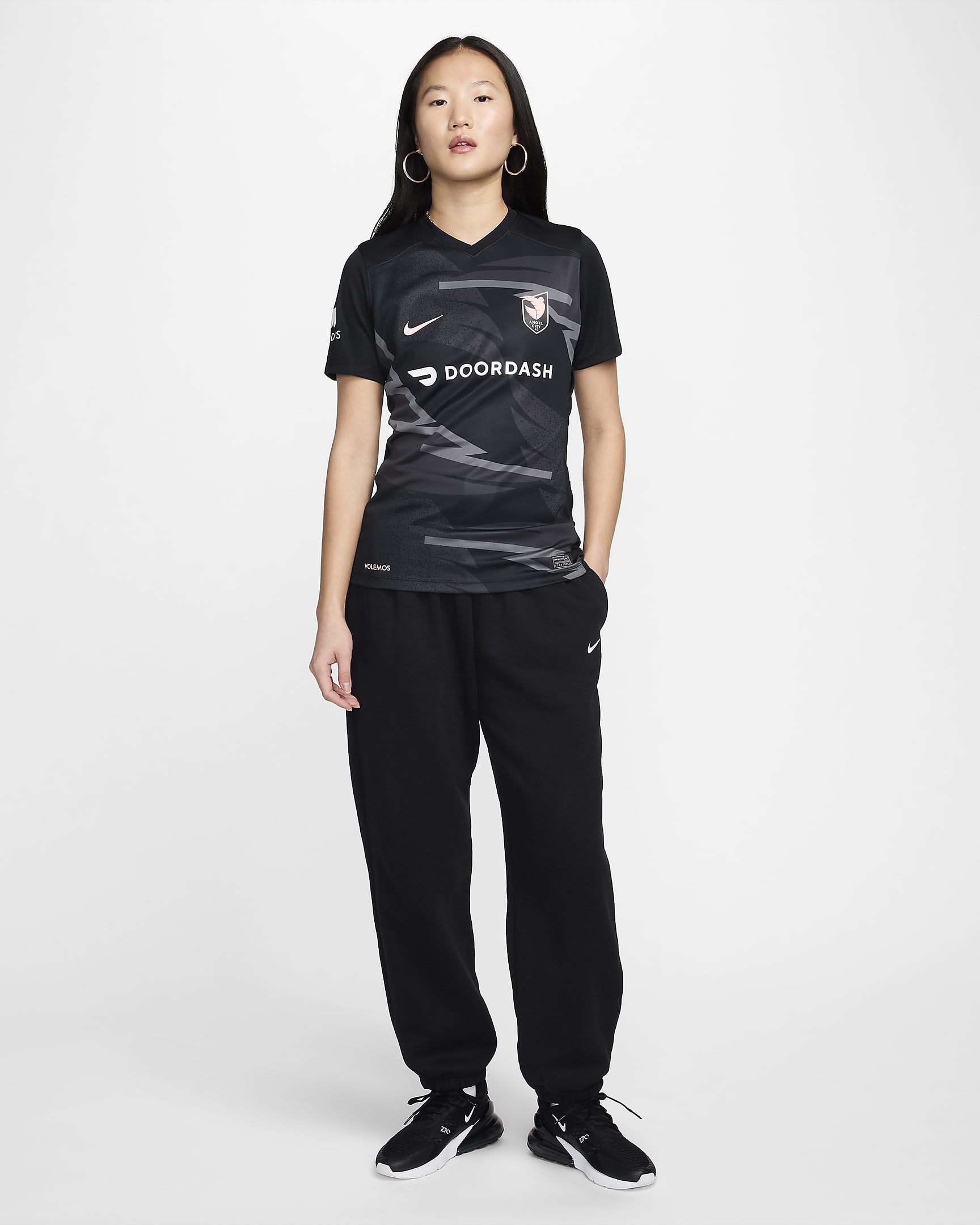 Jersey Nike Dri-FIT de la NWSL tipo réplica para mujer Angel City FC 2024 Stadium Primary - Negro