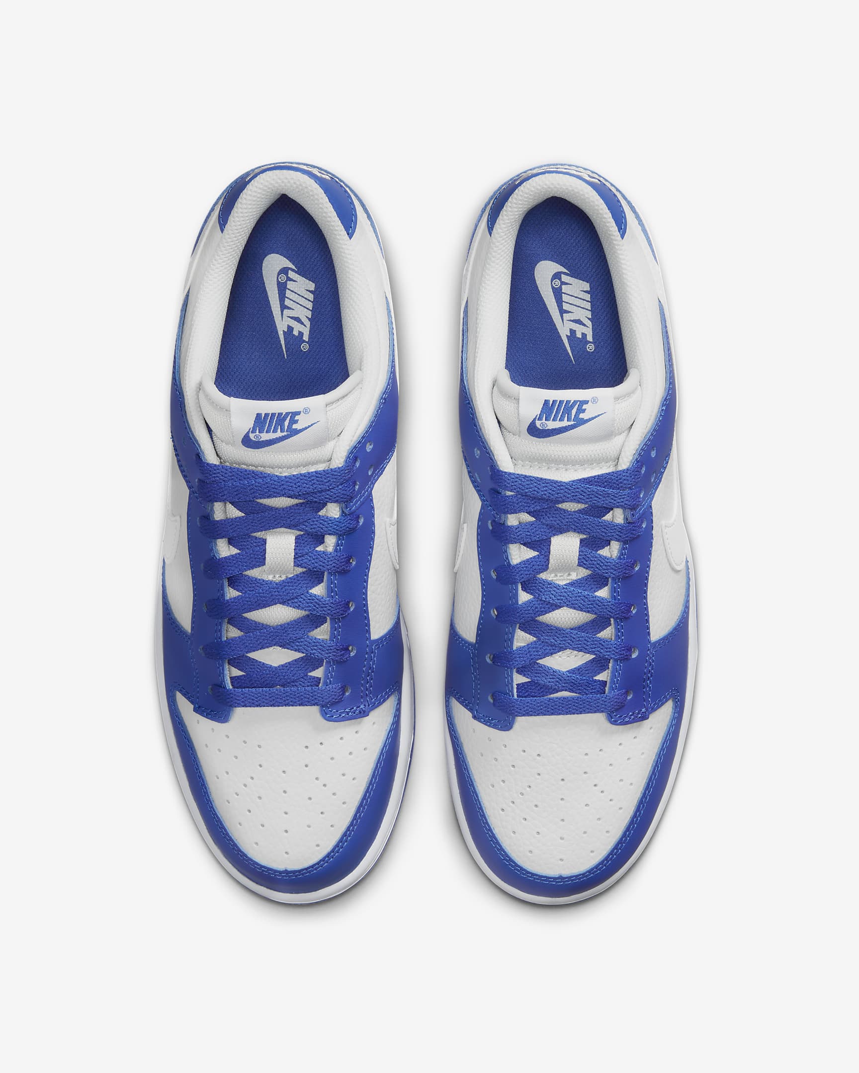 Buty męskie Nike Dunk Low - Photon Dust/Racer Blue/Biel