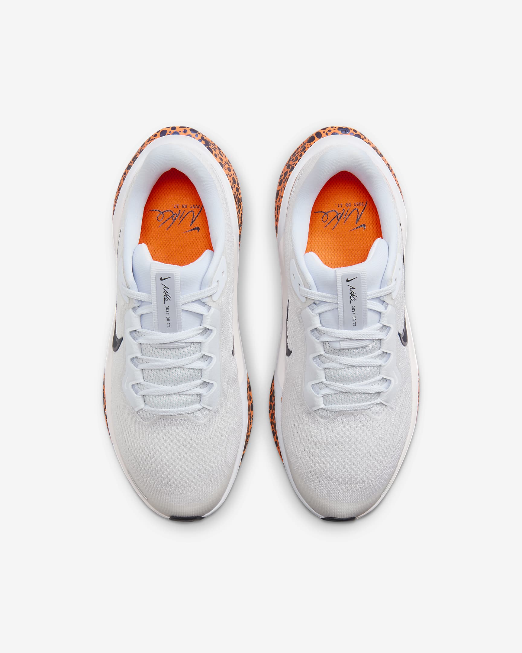 Nike Pegasus 41 Electric hardloopschoenen voor kids (straat) - Football Grey/Total Orange/Dark Obsidian