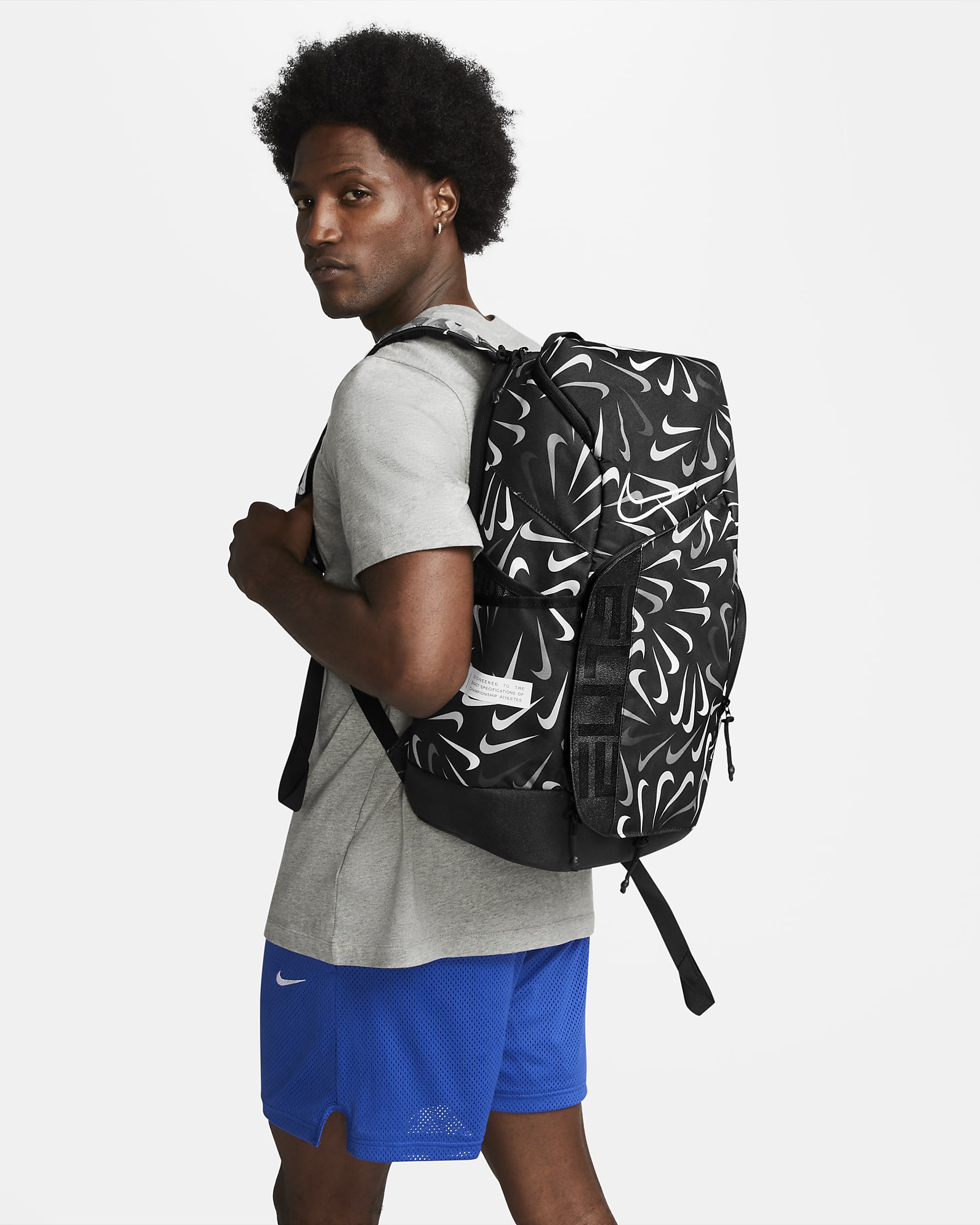 Nike Hoops Elite Pro Basketball Backpack (32L) - Black/Black/White