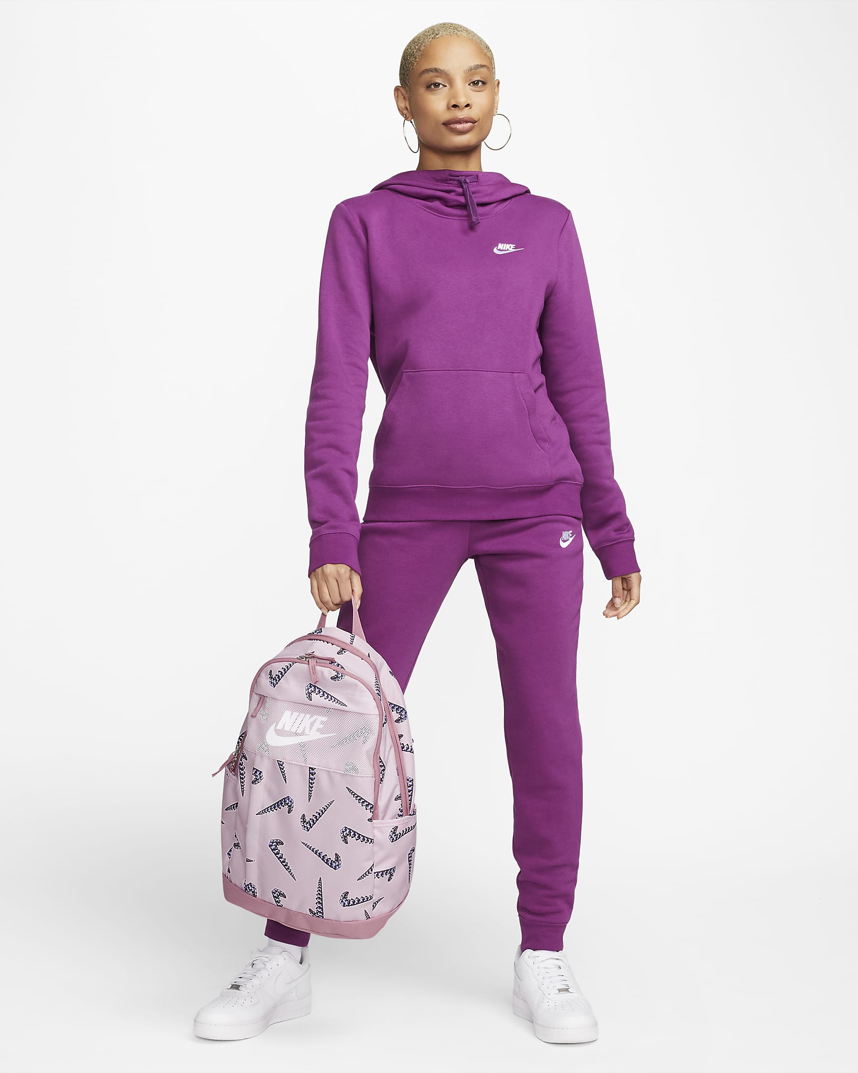 Nike Backpack (21L) - Elemental Pink/Elemental Pink/White