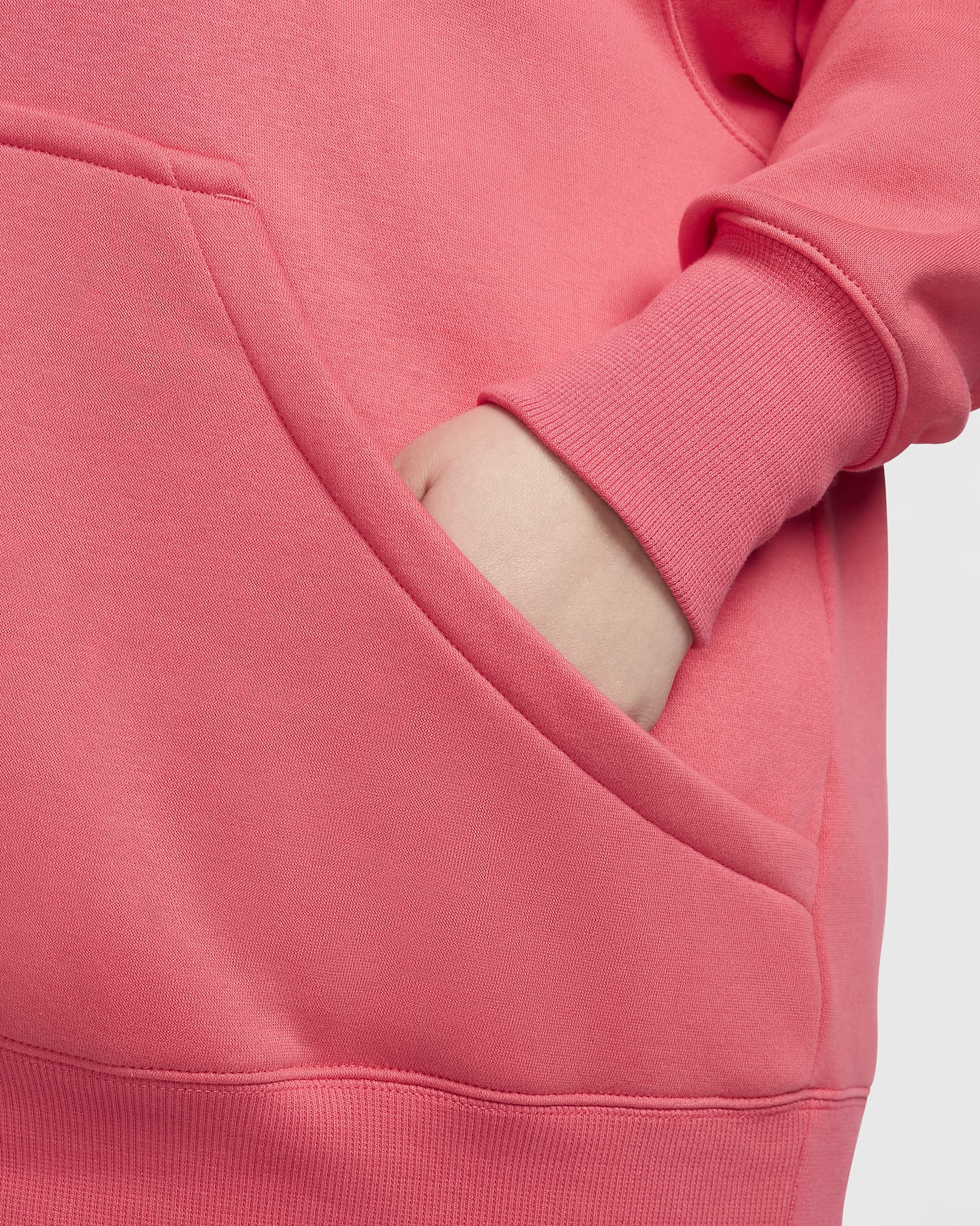 Sweat à capuche oversize Nike Sportswear Phoenix Fleece pour femme (grande taille) - Aster Pink/Sail