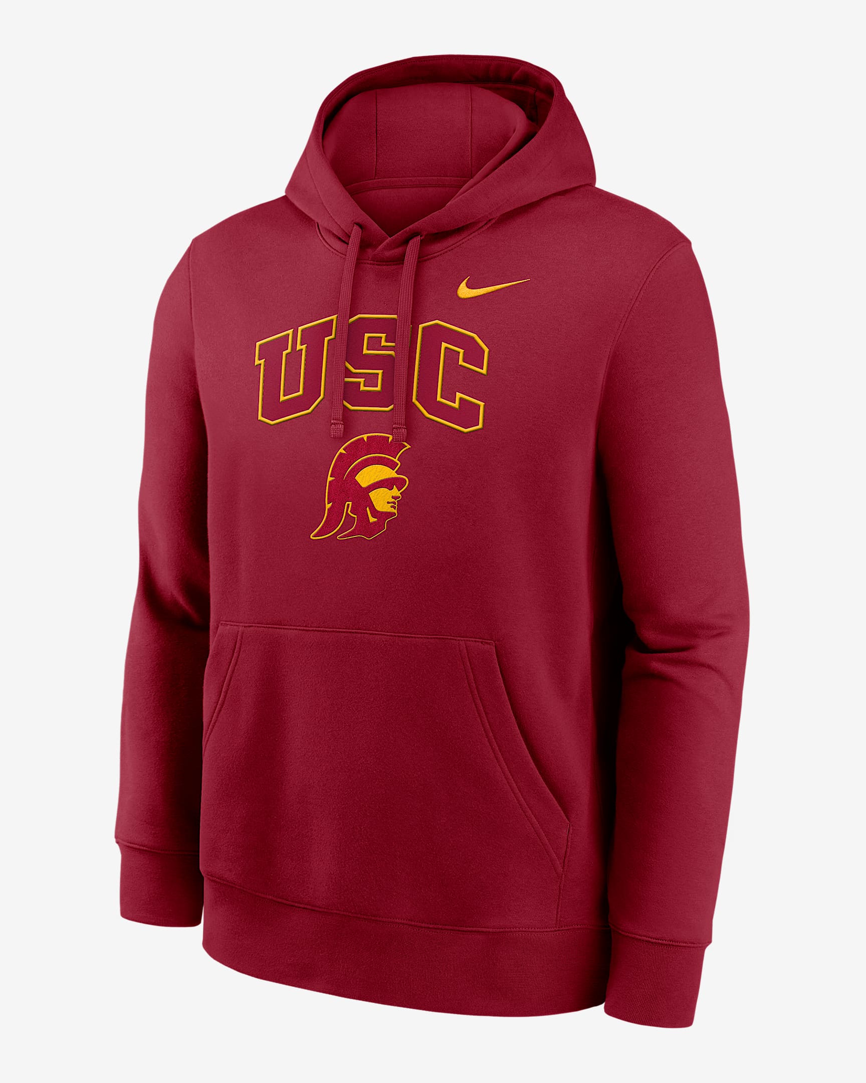 USC Arch Men's Nike College Pullover Hoodie - Crimson
