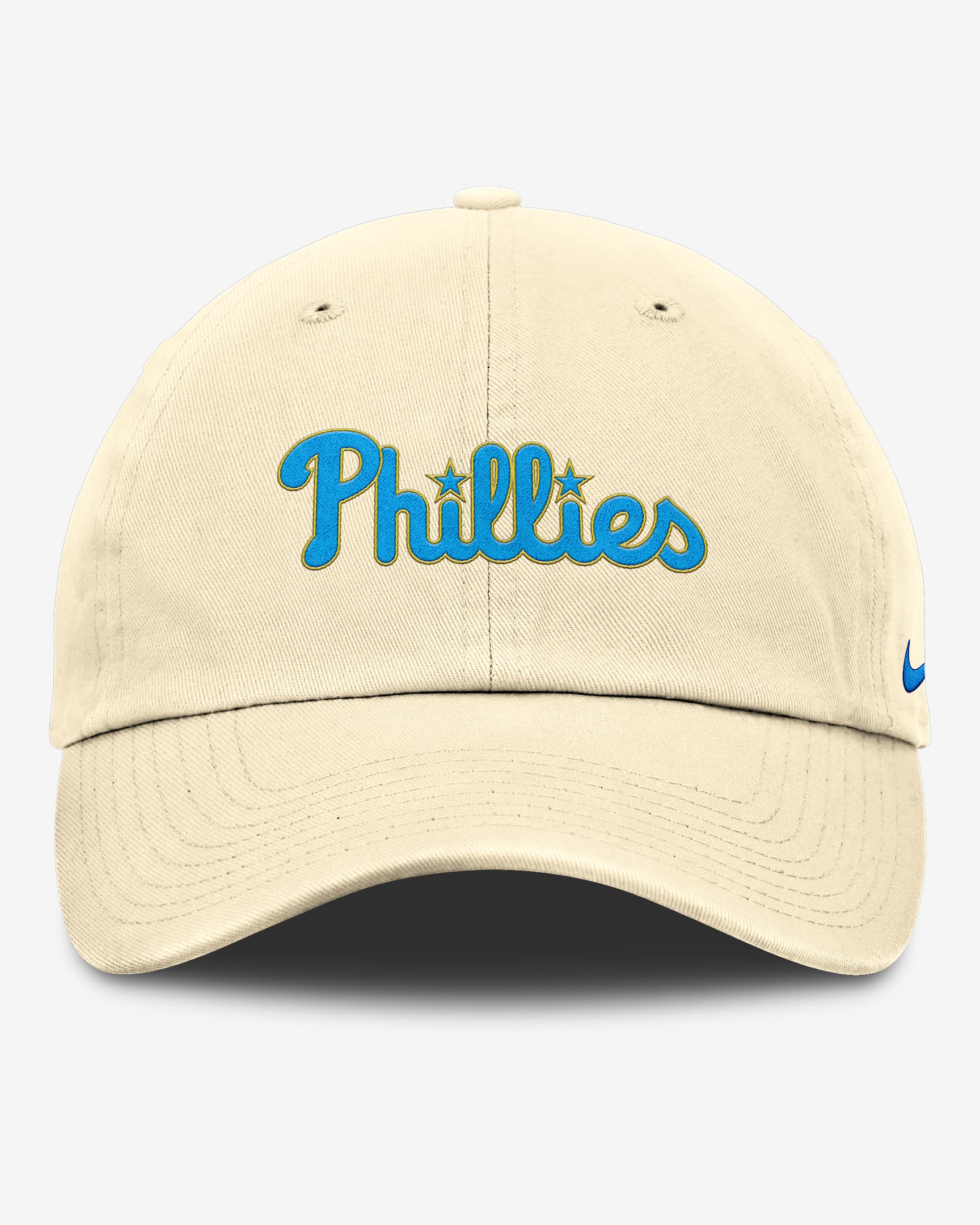 Gorra Nike de la MLB ajustable para hombre Philadelphia Phillies Club - Leche de coco