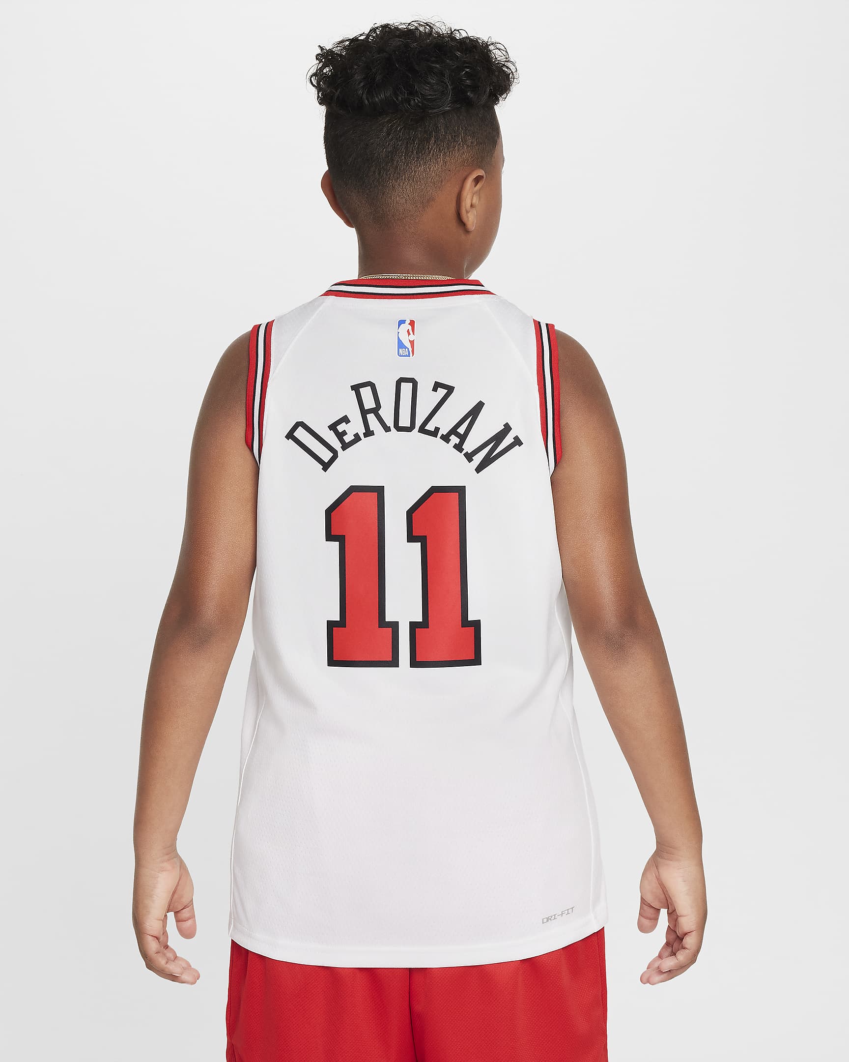 Maglia DeMar DeRozan Chicago Bulls 2022/23 Association Edition Swingman Nike NBA – Ragazzo/a - Bianco