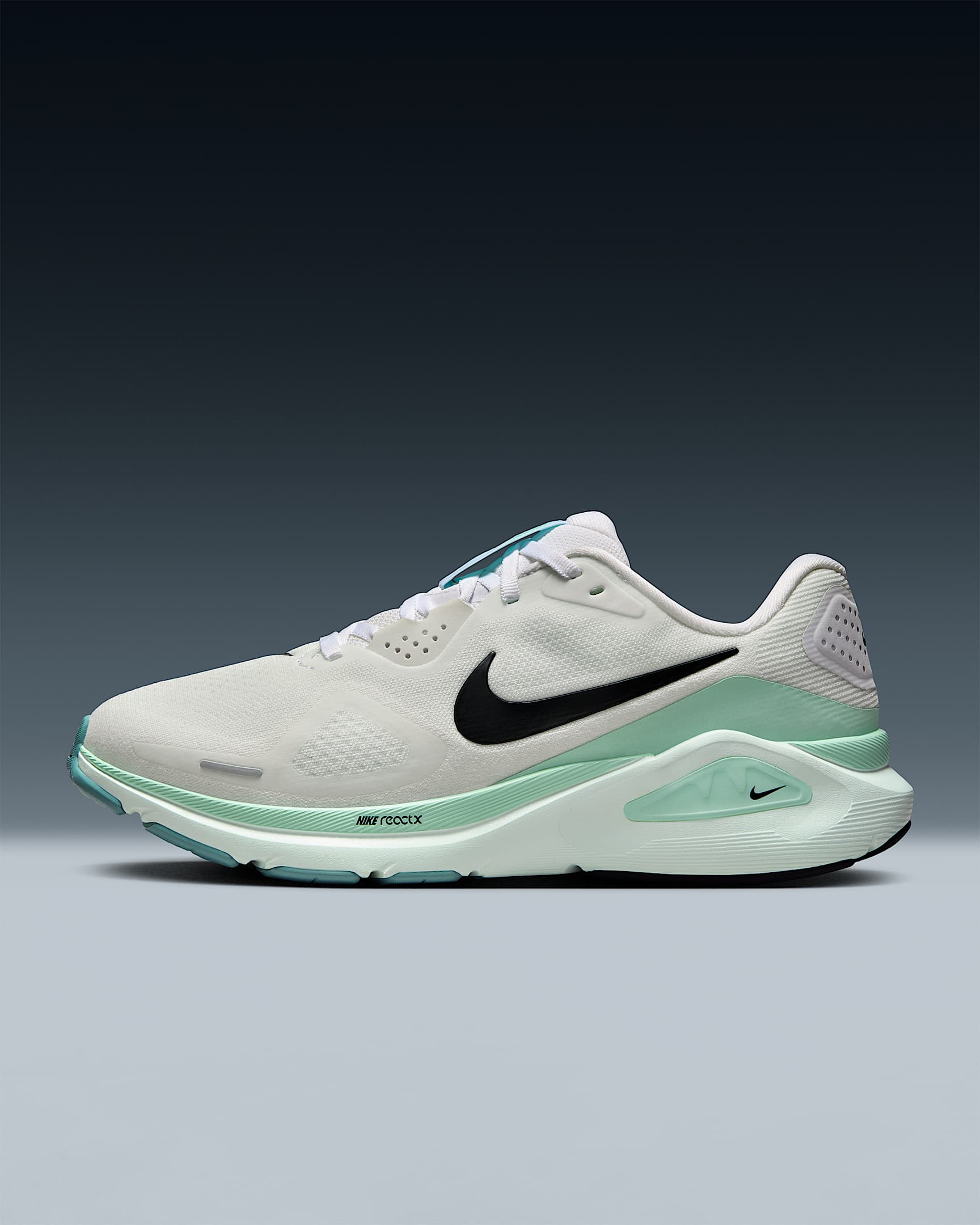 Nike Structure 26 Women's Road Running Shoes (Extra Wide) - White/Barely Green/Mint Foam/Black