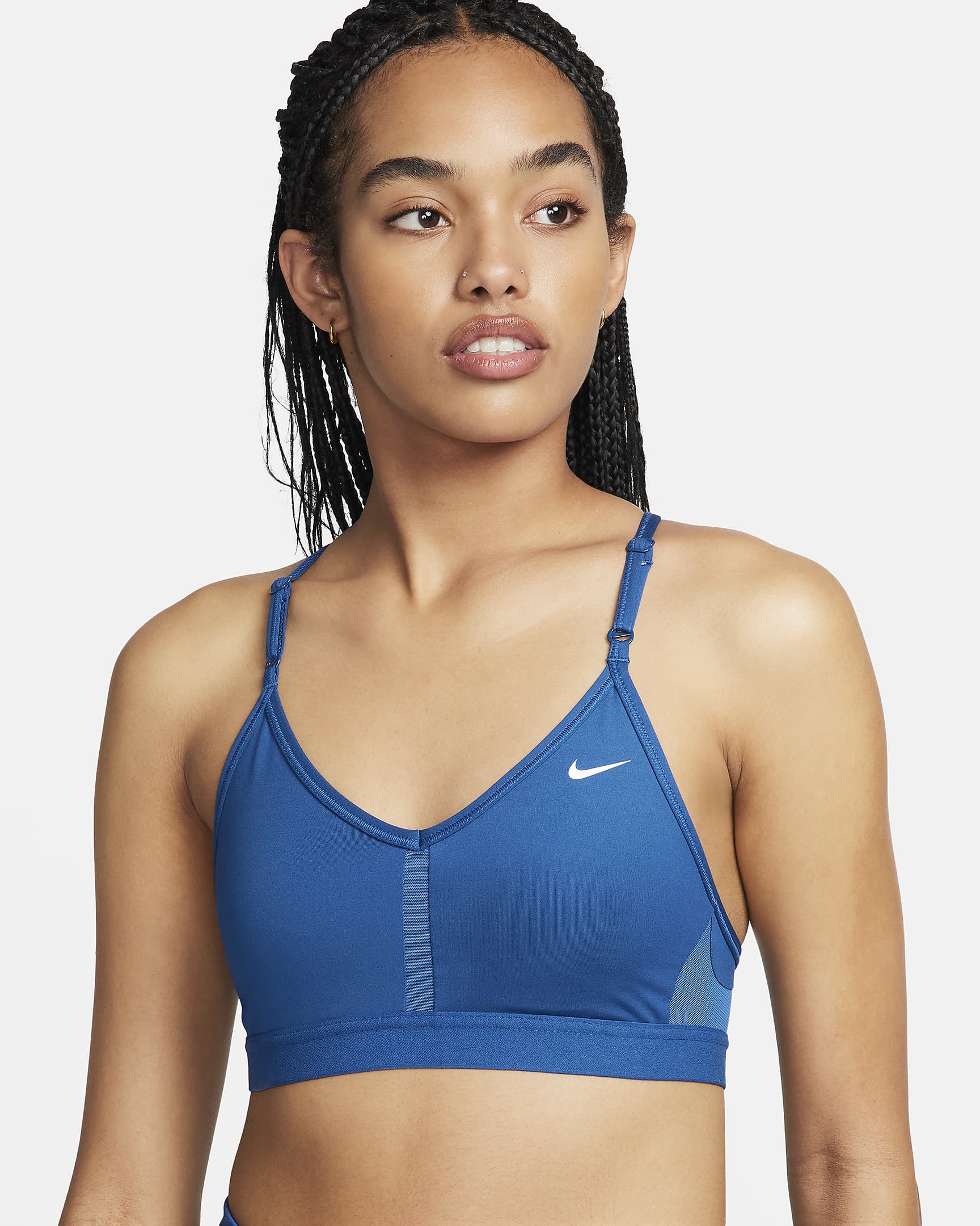 Nike Indy Women's Light-Support Padded V-Neck Sports Bra. Nike UK