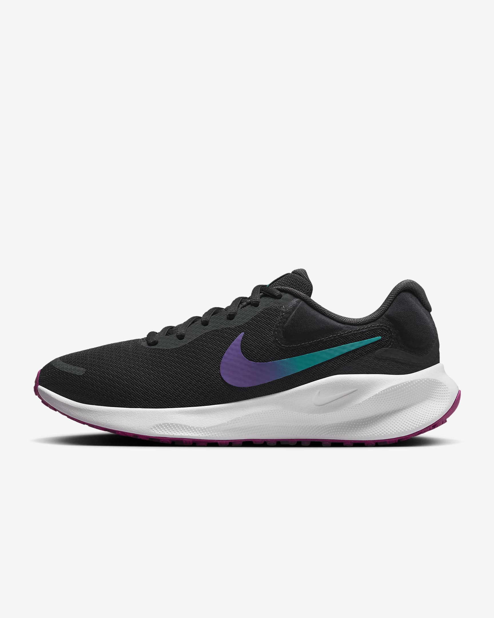 Nike Revolution 7 Women's Road Running Shoes - Dark Smoke Grey/Hyper Violet/White/Dusty Cactus