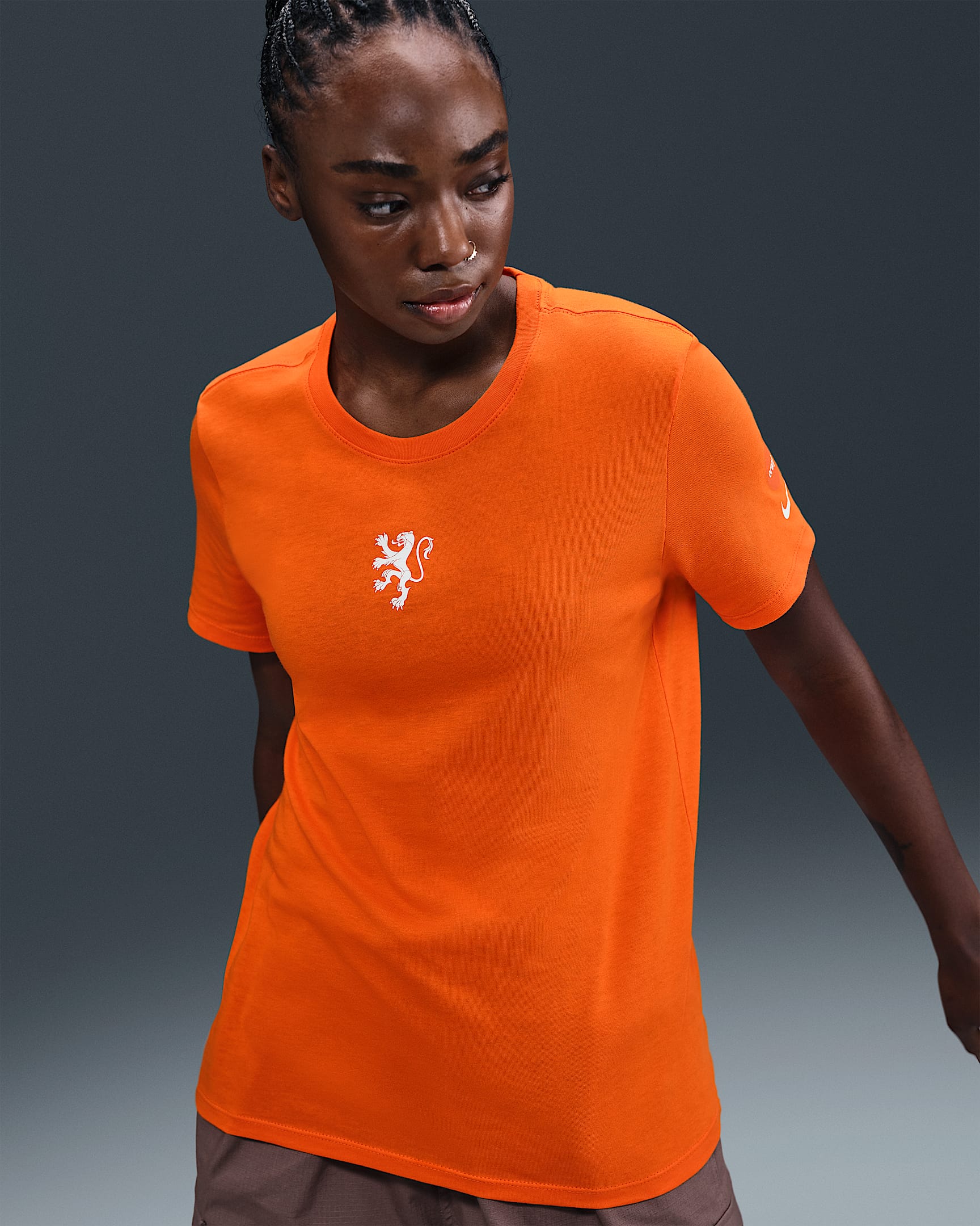 Niederlande Nike Fußball-T-Shirt (Damen) - Safety Orange