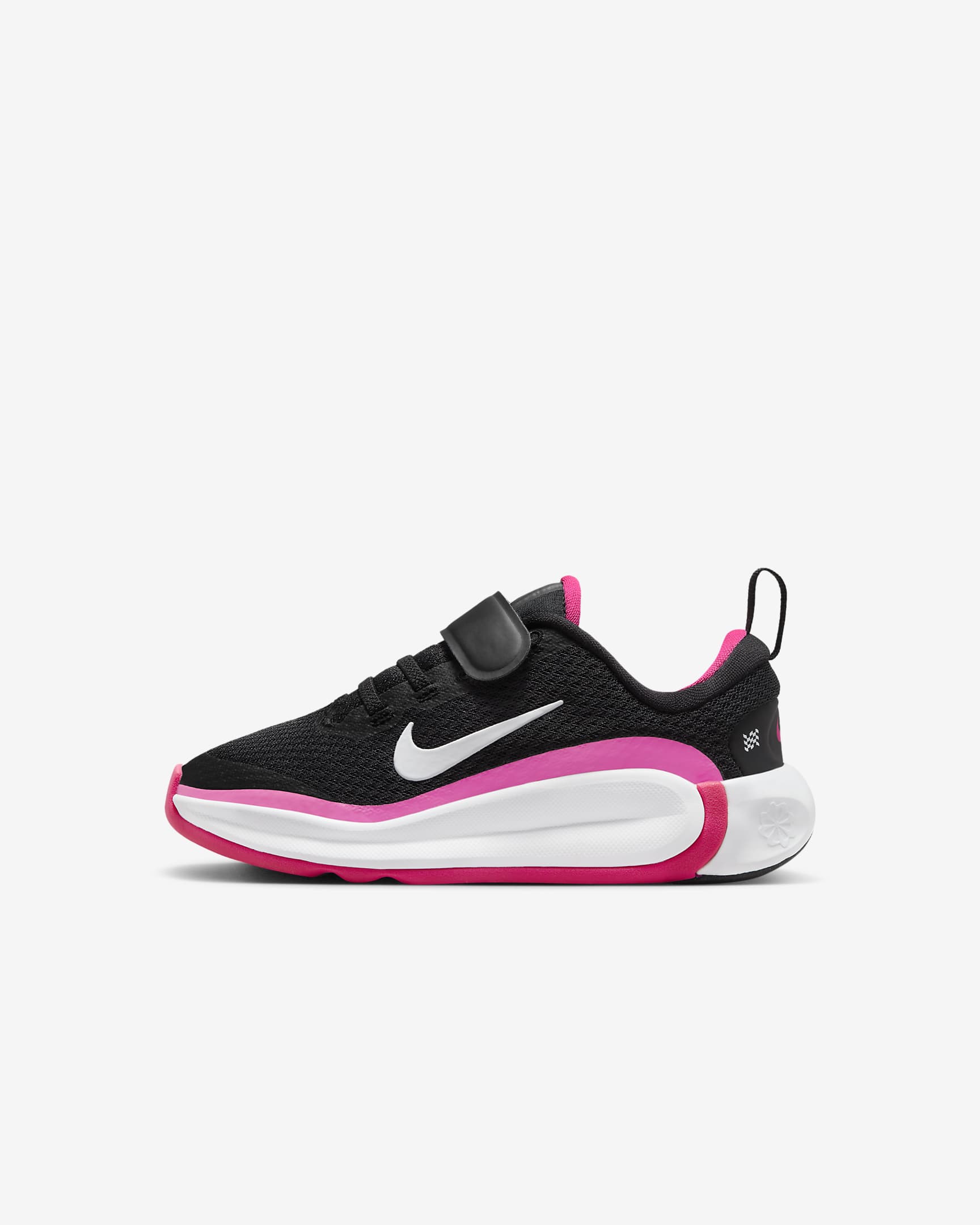 Nike Infinity Flow Younger Kids' Shoes - Black/Laser Fuchsia/White