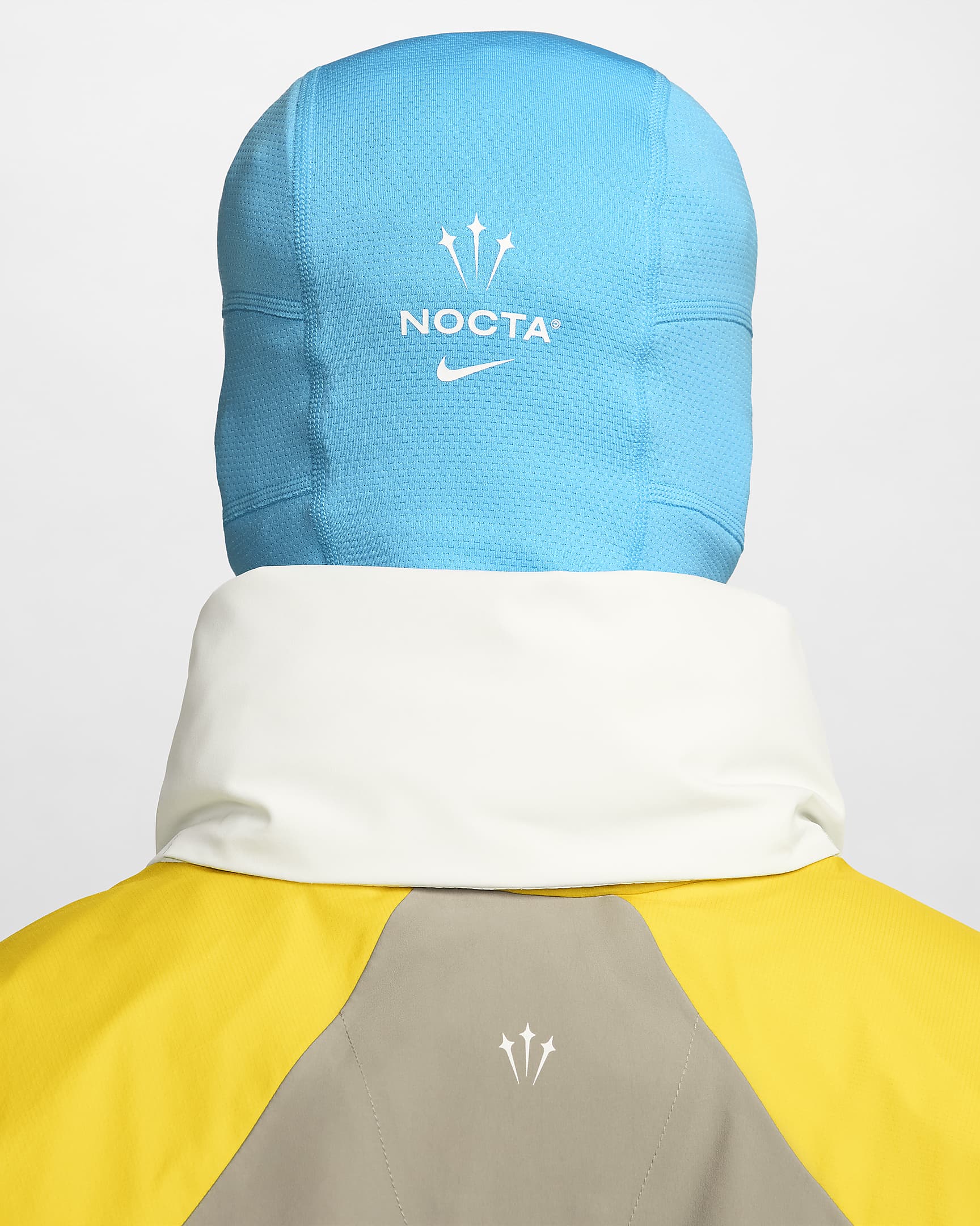 NOCTA L'ART Balaclava Tech Jacke - Khaki/Vivid Sulfur/Sail/Baltic Blue