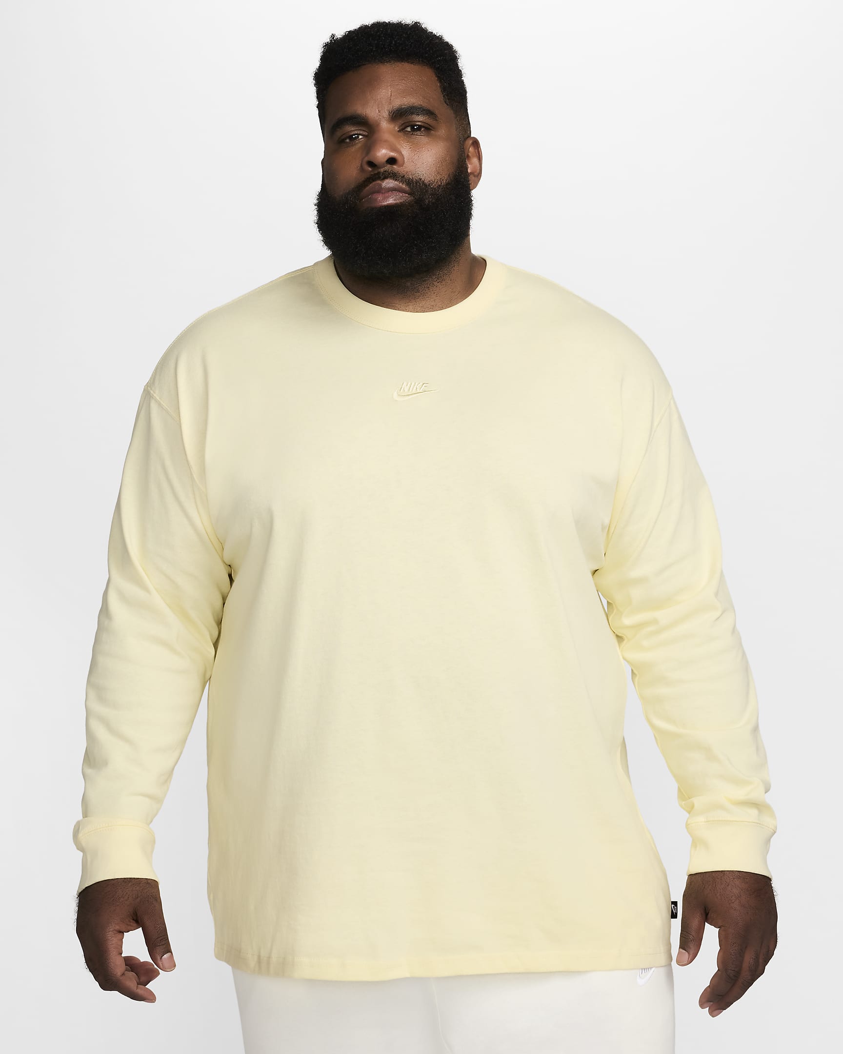 Nike Sportswear Premium Essentials Men's Long-Sleeve T-Shirt - Alabaster