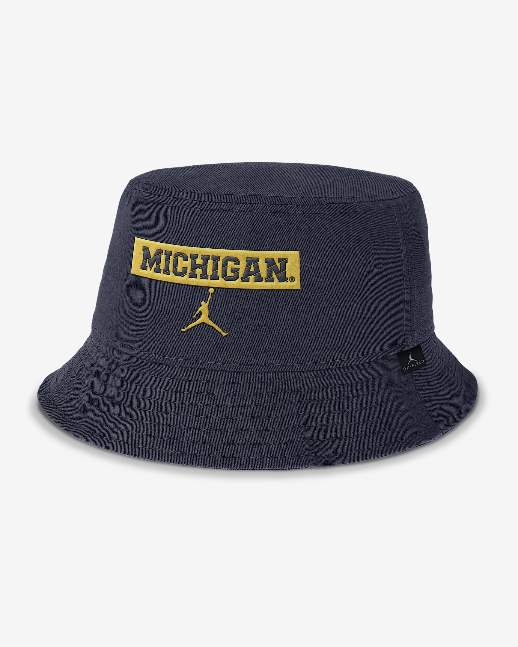 Michigan Apex Men's Jordan Brand College Bucket Hat - College Navy