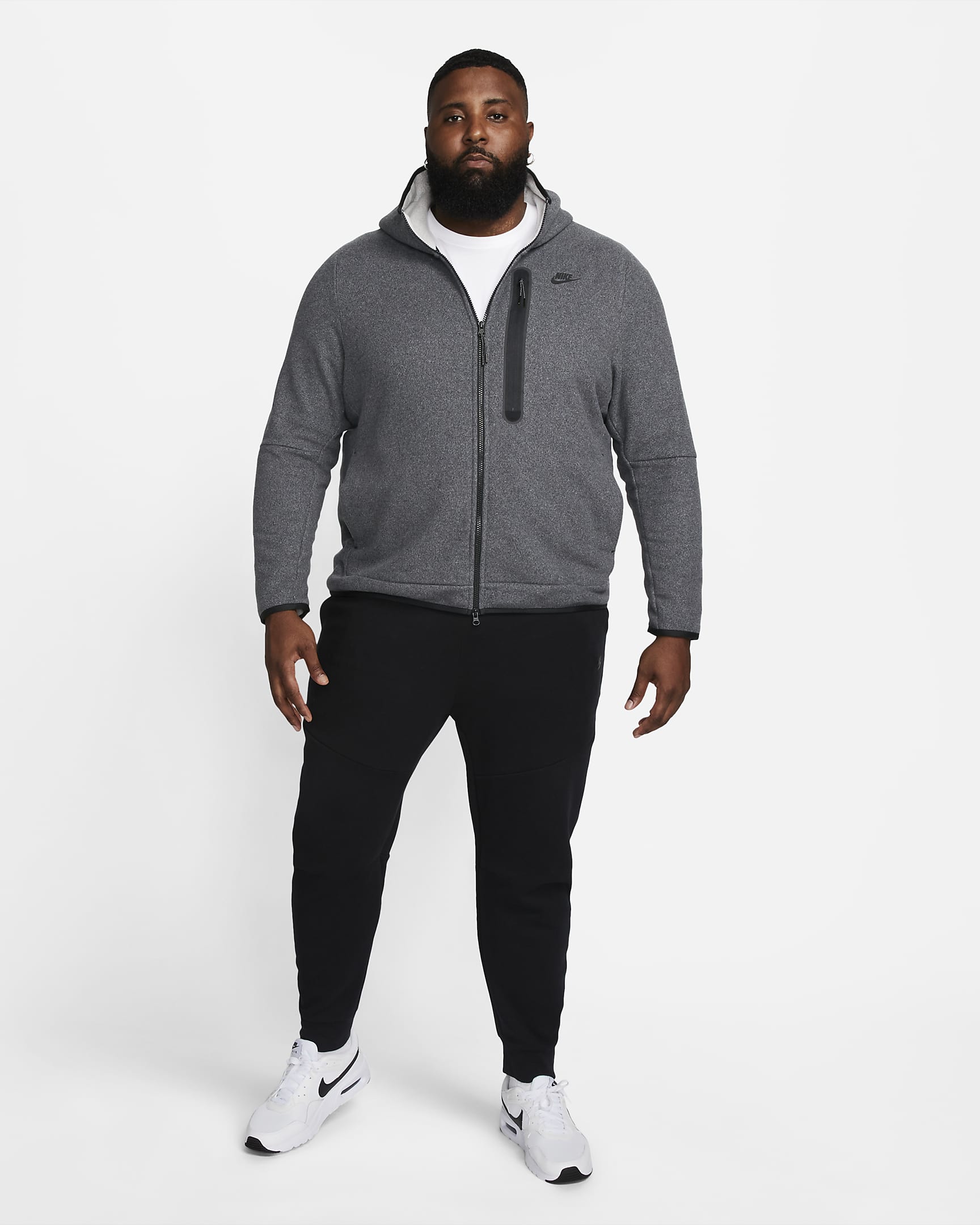 Nike Sportswear Tech Fleece Men's Full-zip Winterized Hoodie. Nike AT