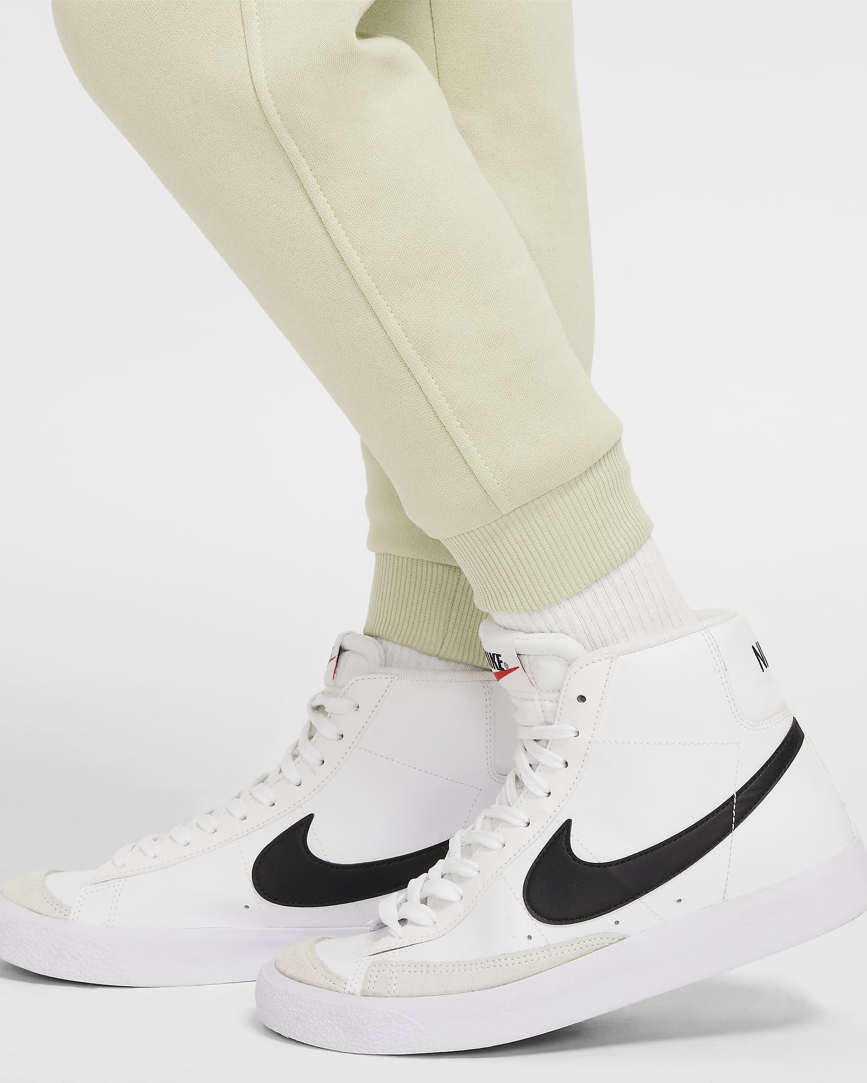 Nike Sportswear Club Fleece Big Kids' Joggers - Olive Aura/White