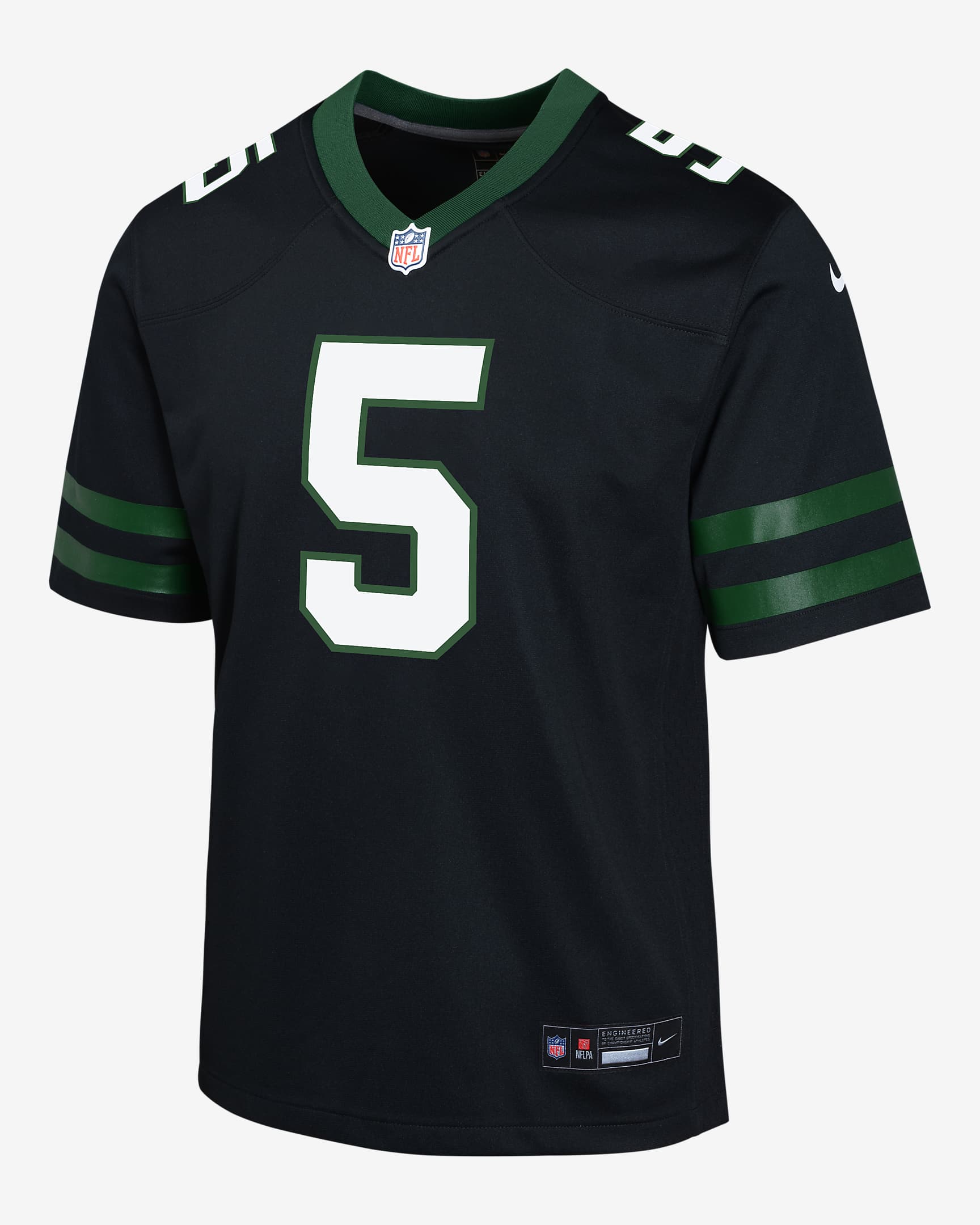 Garrett Wilson New York Jets Big Kids' Nike NFL Game Jersey - Black