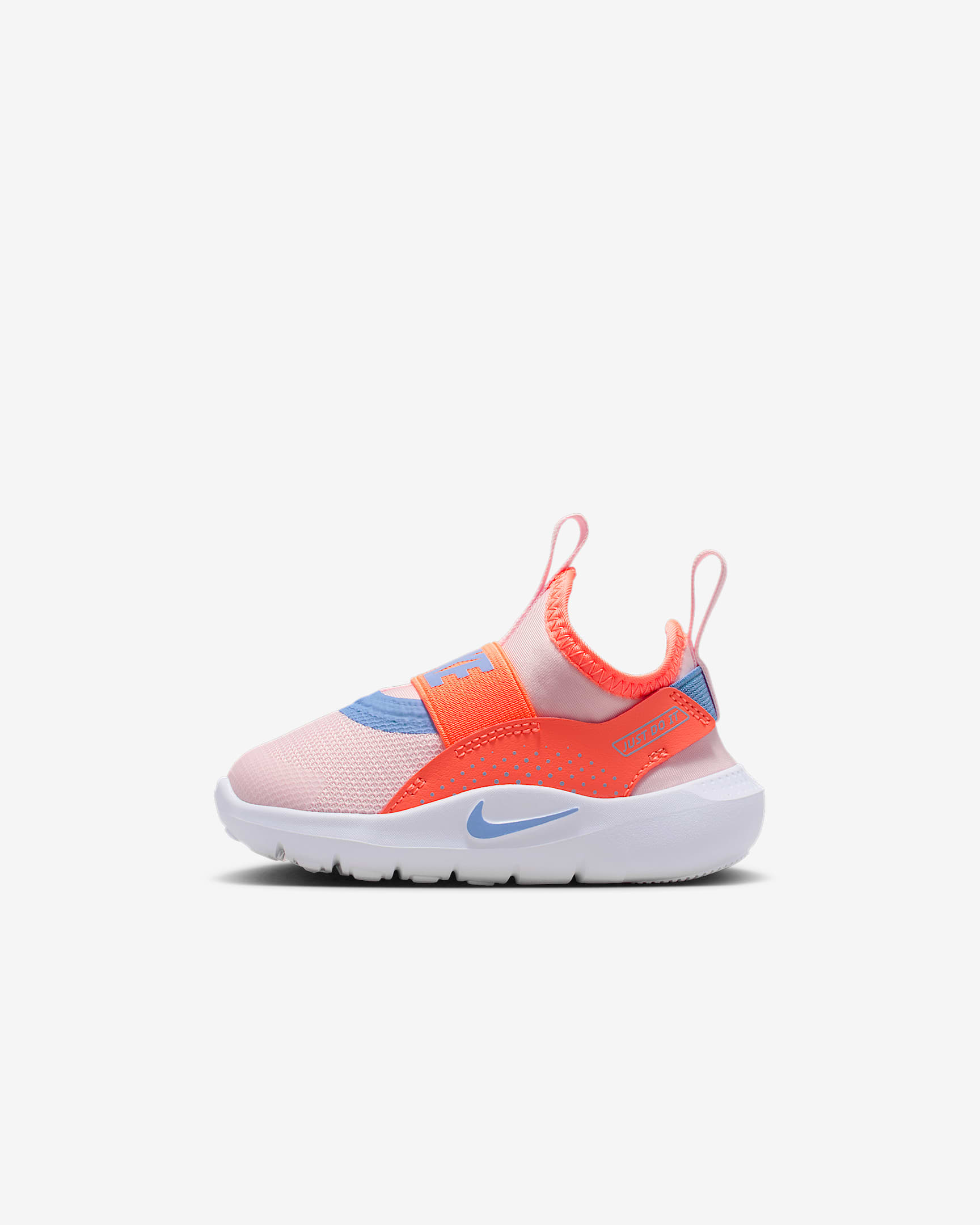 Tenis para bebé e infantil Nike Flex Runner 4 - Espuma rosa/Mango brillante/Blanco/Royal pulso