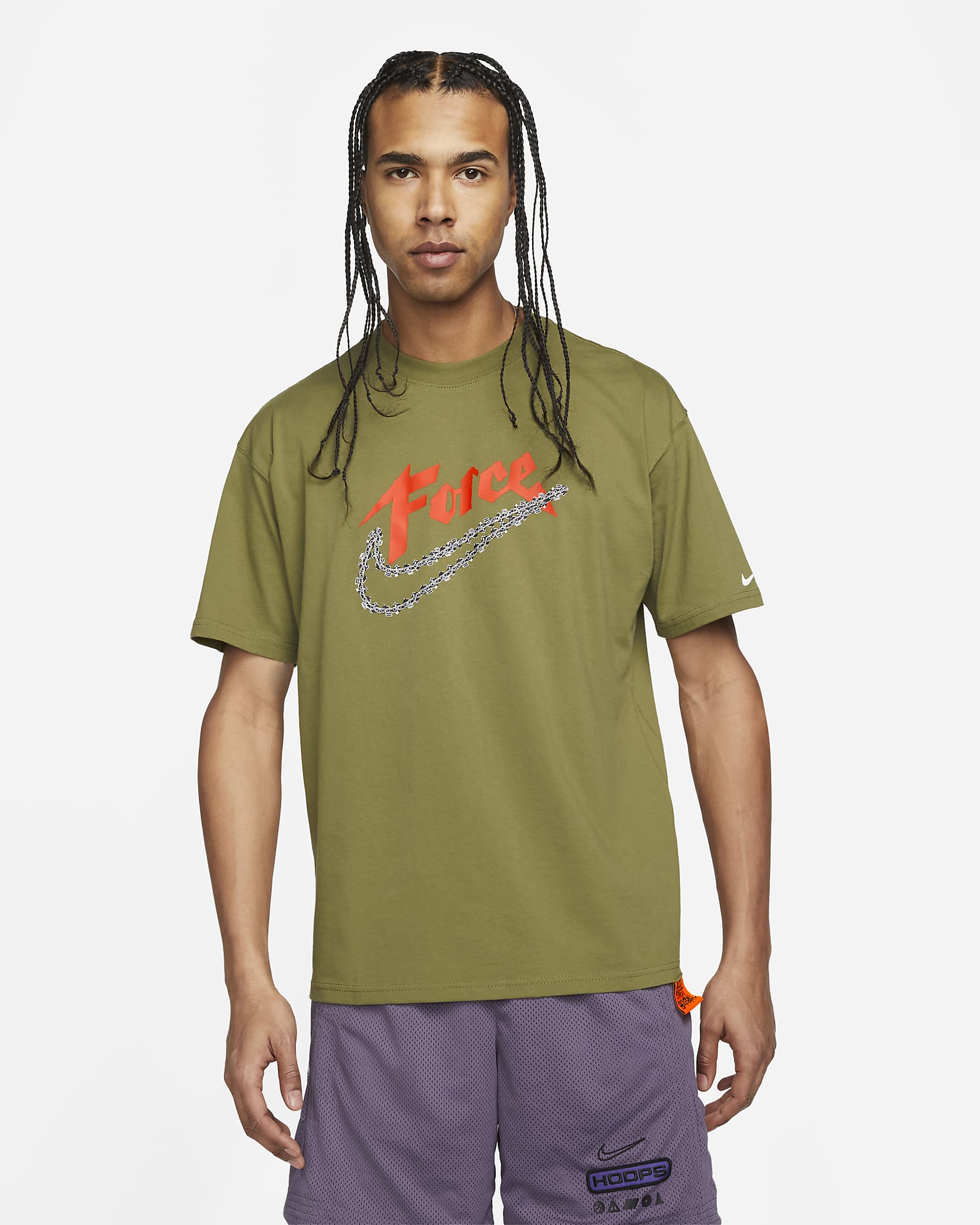 Playera de básquetbol para hombre Nike Force Swoosh - Peregrino