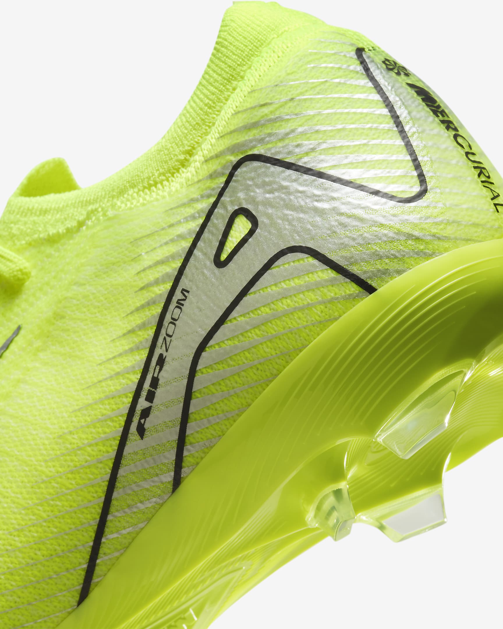 Nike Jr. Mercurial Vapor 16 Pro normál talajra készült, alacsony szárú futballcipő gyerekeknek/nagyobb gyerekeknek - Volt/Fekete