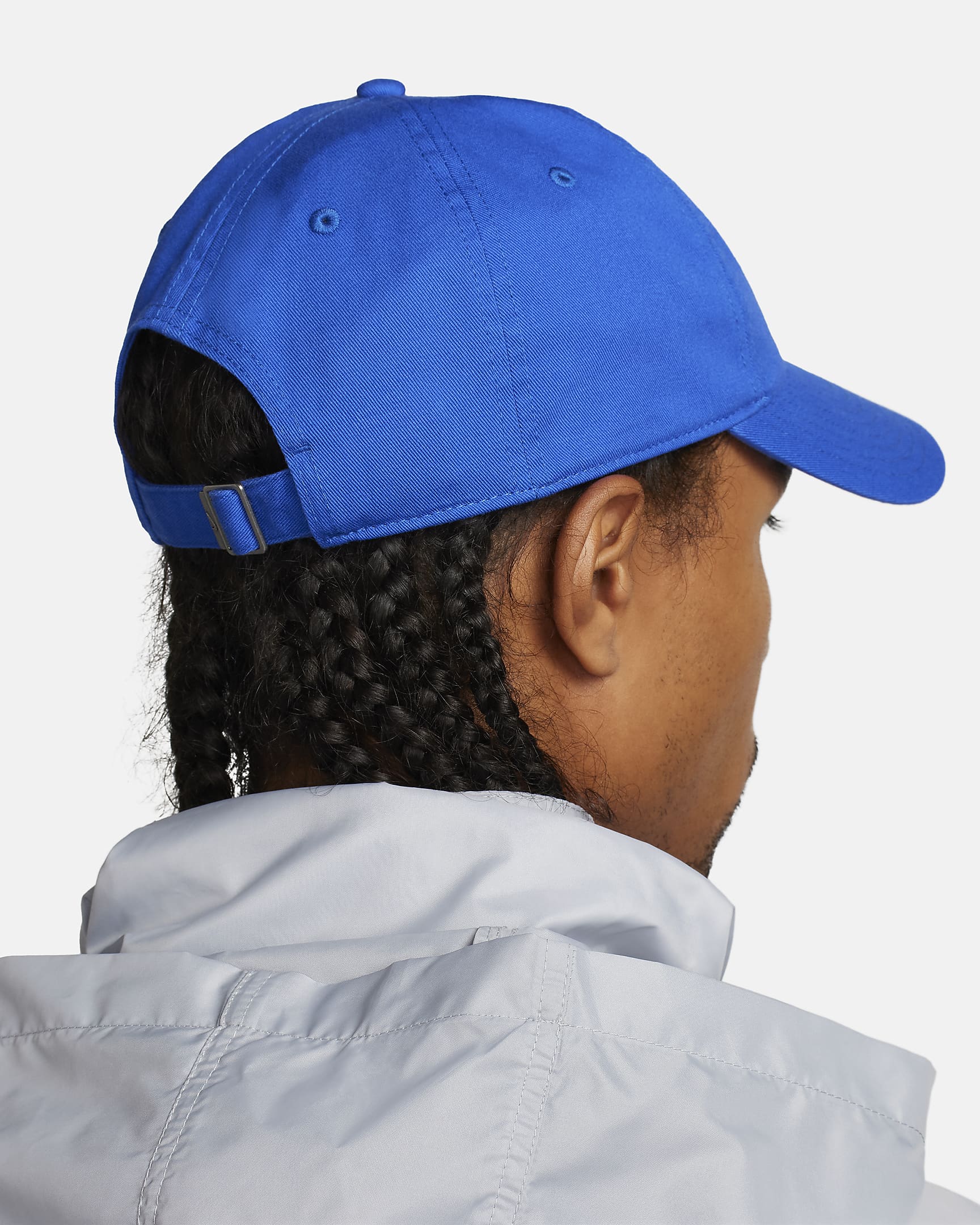 Casquette délavée souple Futura Nike Club pour enfant - Game Royal/Blanc