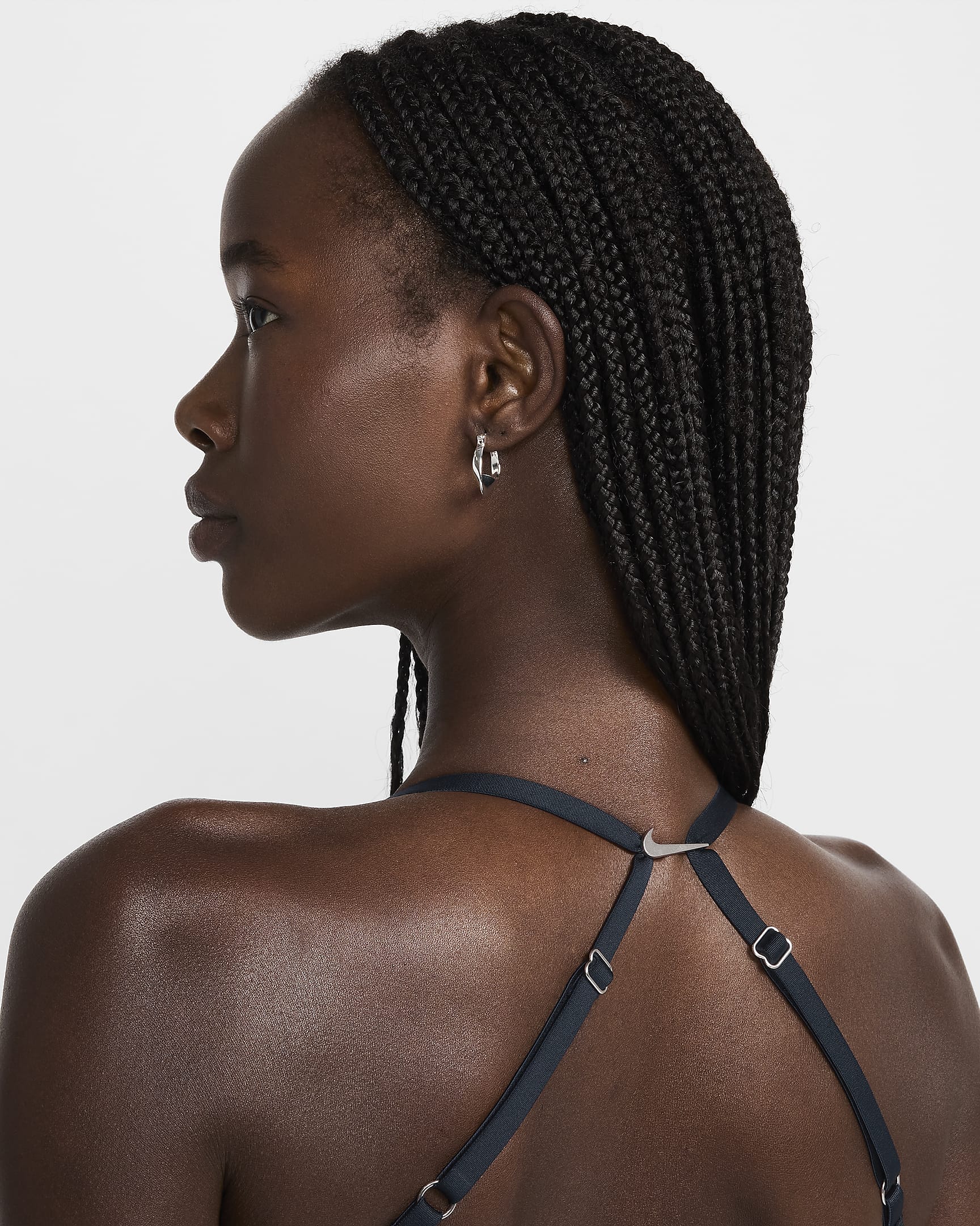 Sutiã Nike x Jacquemus para mulher - Dark Obsidian/Branco