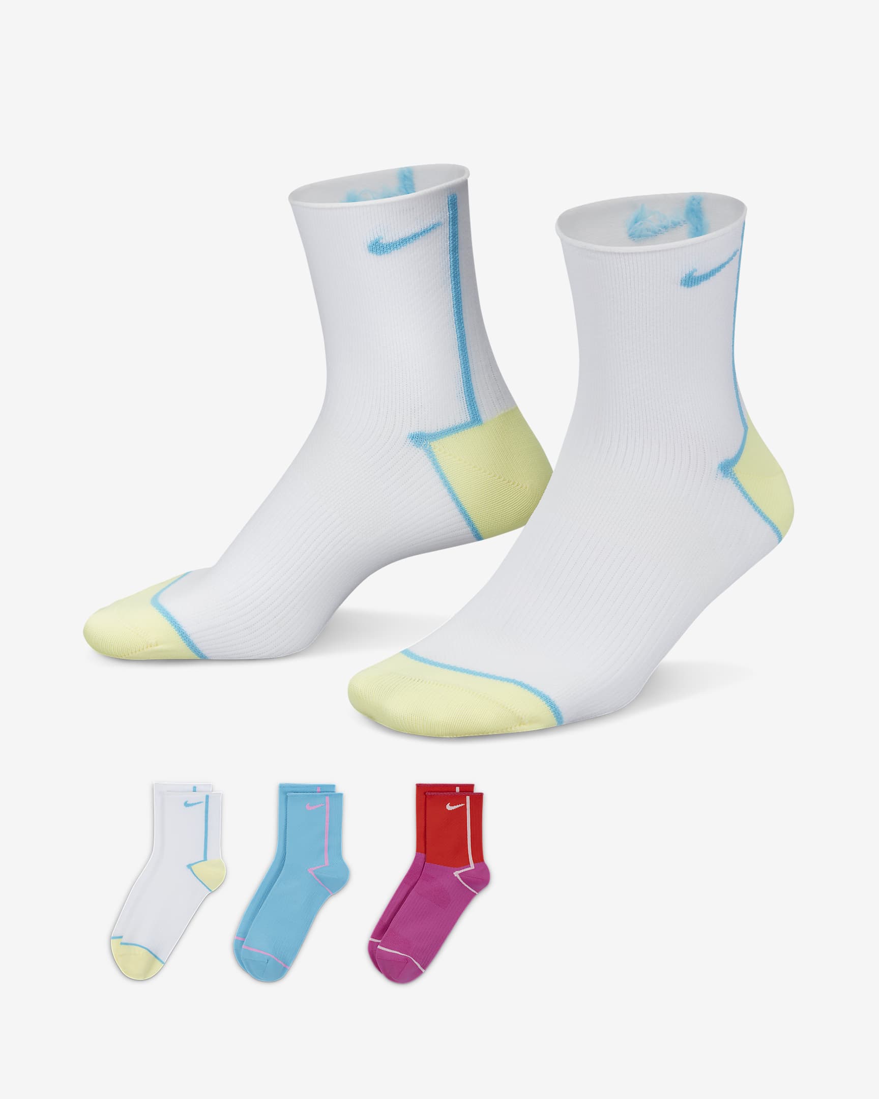 Nike Everyday Plus Lightweight Women's Training Ankle Socks (3 Pairs