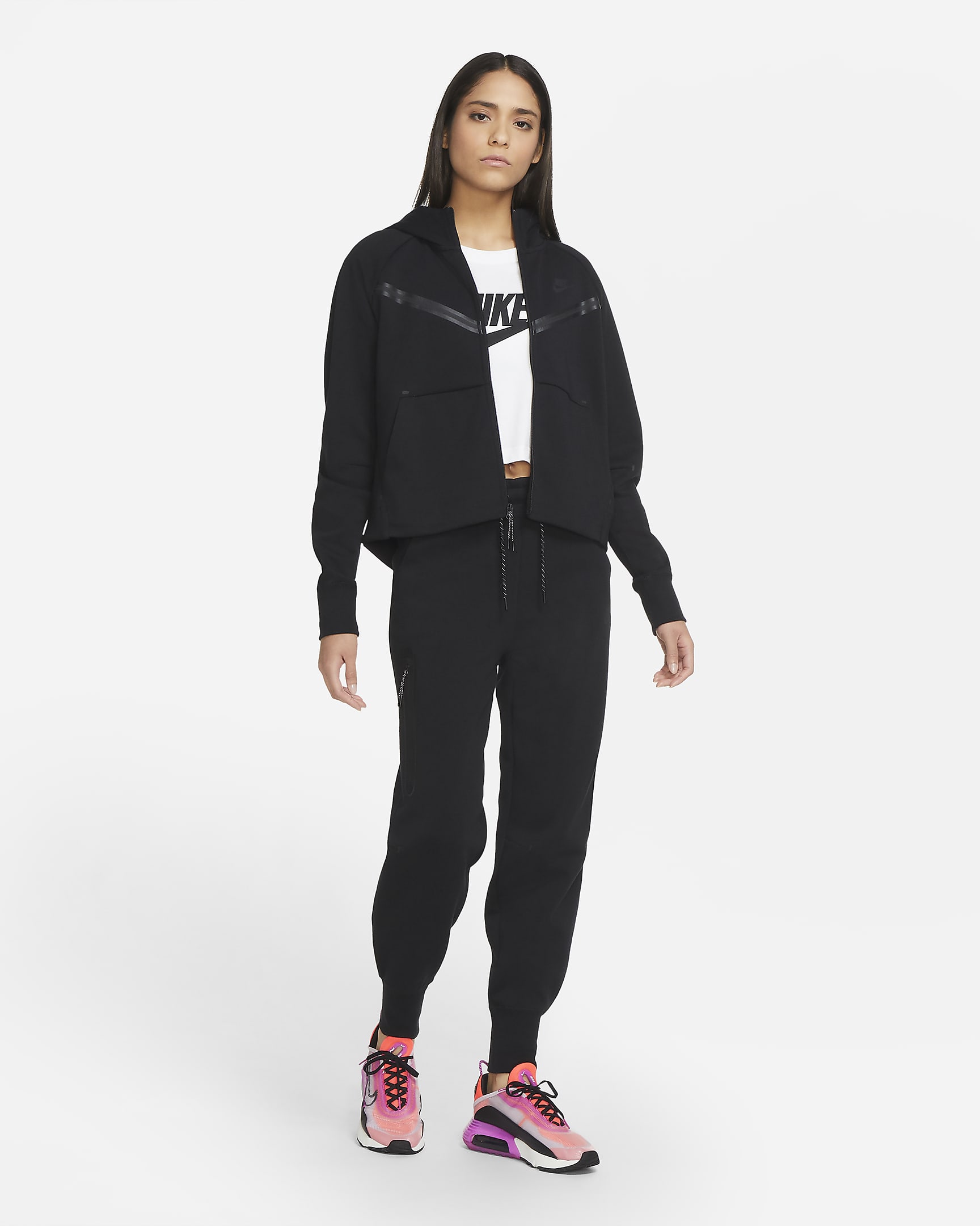 Nike Sportswear Tech Fleece Windrunner Women's Full-Zip Hoodie. Nike CH