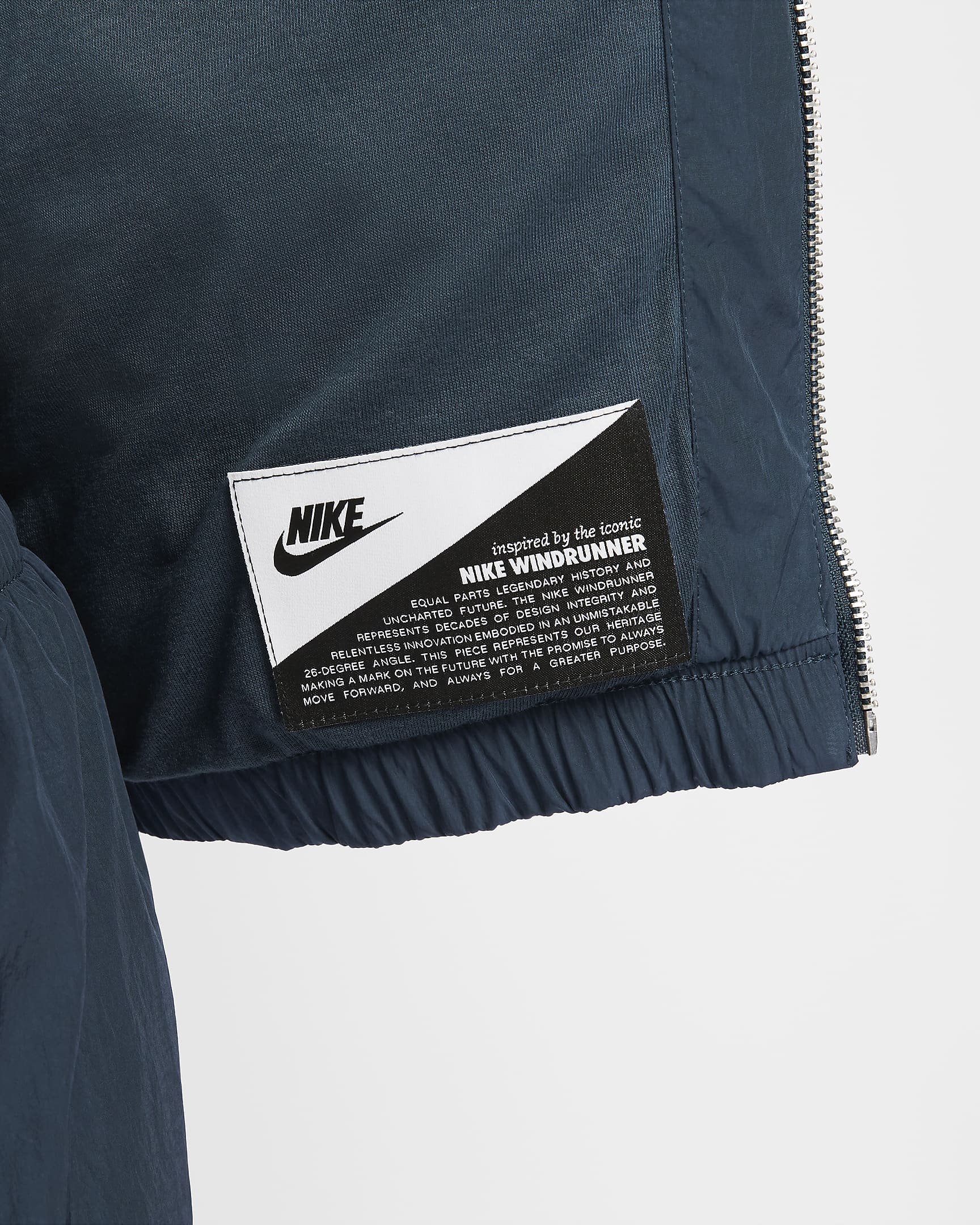 Nike Windrunner Women's Loose UV Woven Full-Zip Jacket - Armory Navy/White