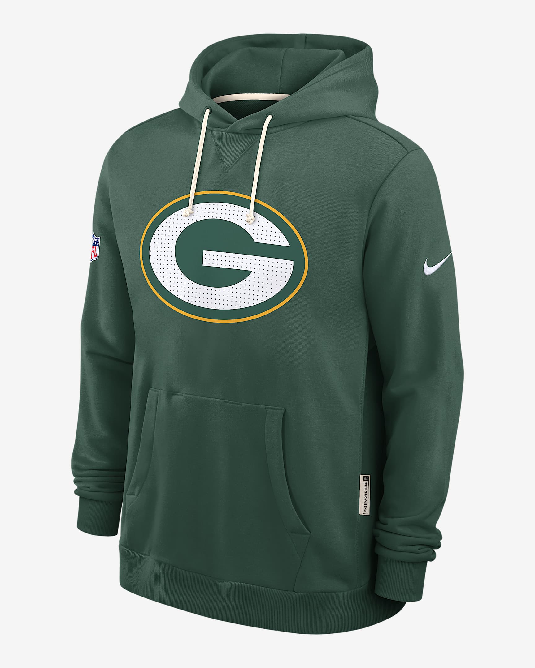 Green Bay Packers Initial Home Sideline Men's Nike Dri-FIT NFL Pullover Hoodie - Green
