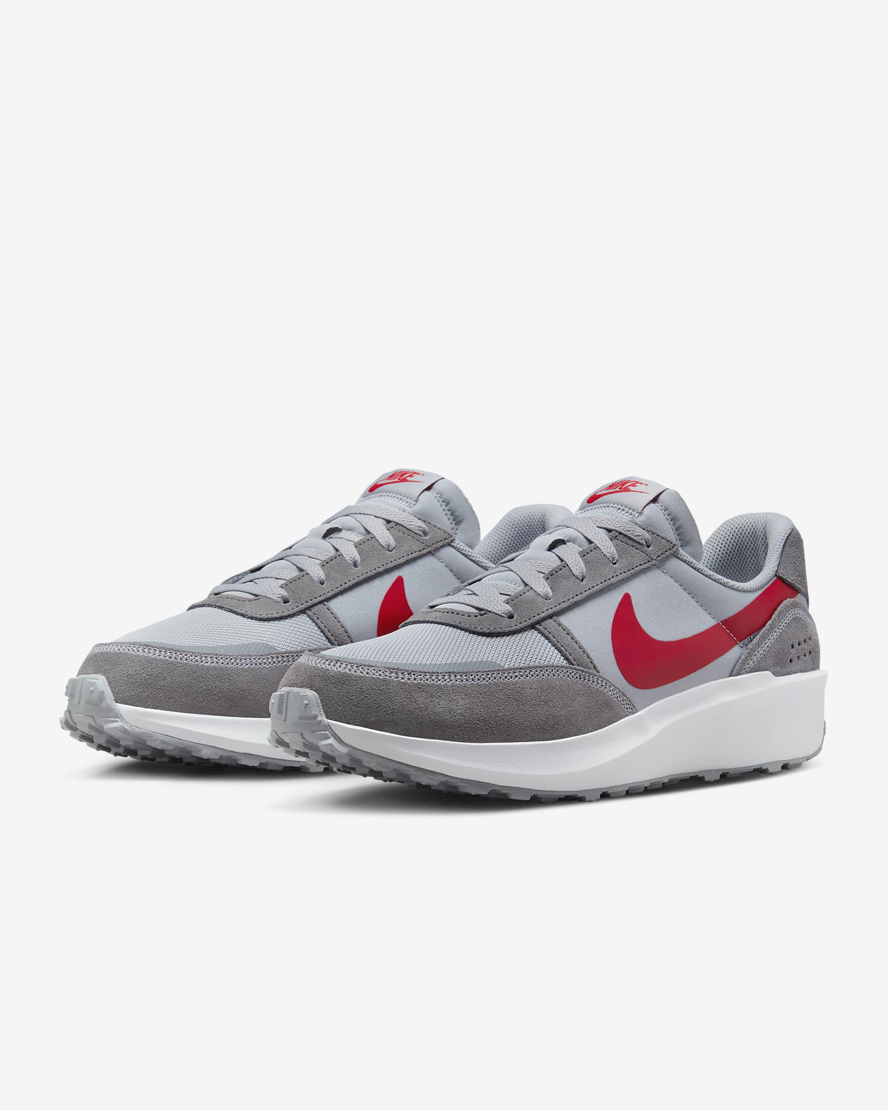 Nike Waffle Nav Men's Shoes - Wolf Grey/Cool Grey/White/University Red