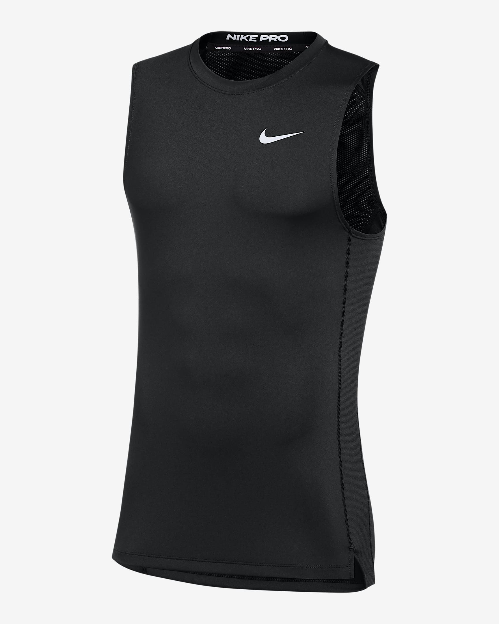 Nike Pro Men's Sleeveless Top - Black/White