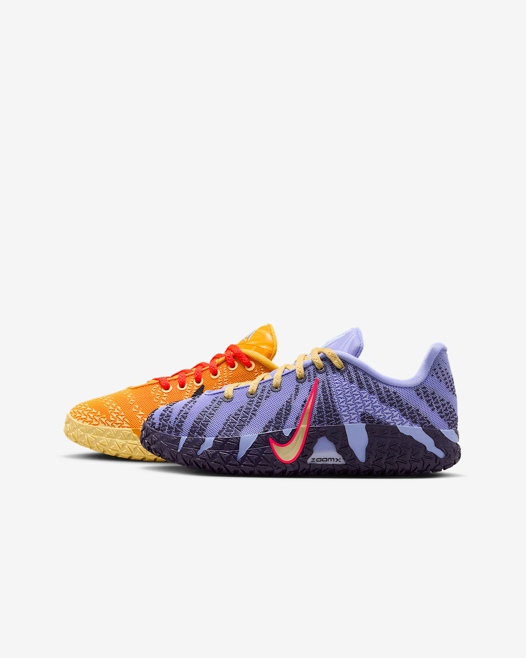 JA 3 'Channel 12' Older Kids' Basketball Shoes - University Gold/Purple Dynasty/Volt Tint/Soft Yellow