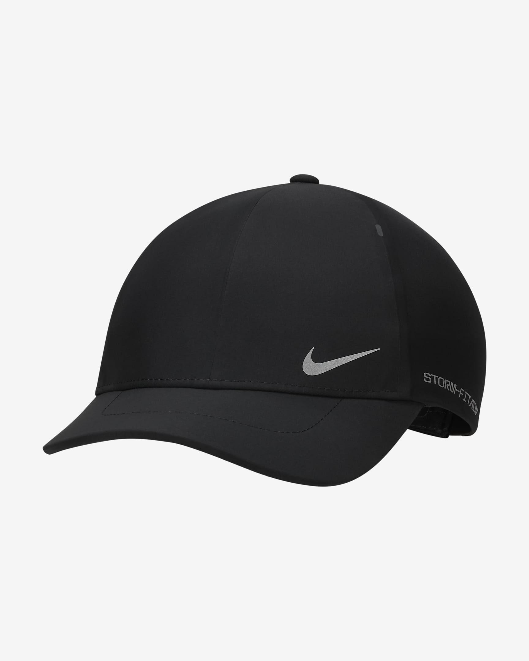 Nike Storm-FIT ADV Club AeroBill pet met structuur - Zwart