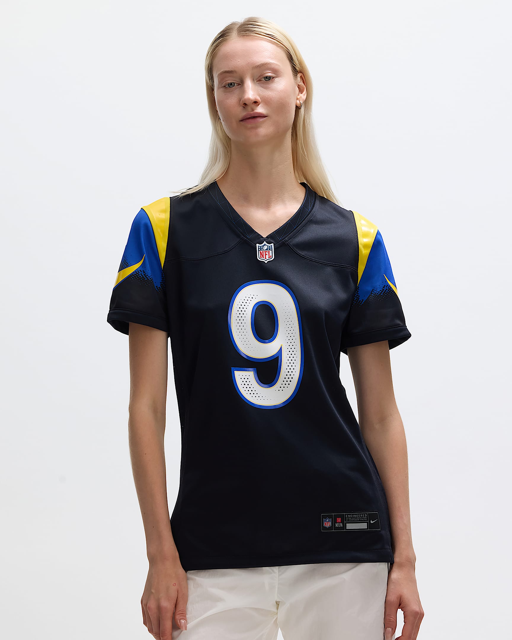 Matthew Stafford Los Angeles Rams Rivalries Collection Women’s Nike NFL Game Jersey - Navy