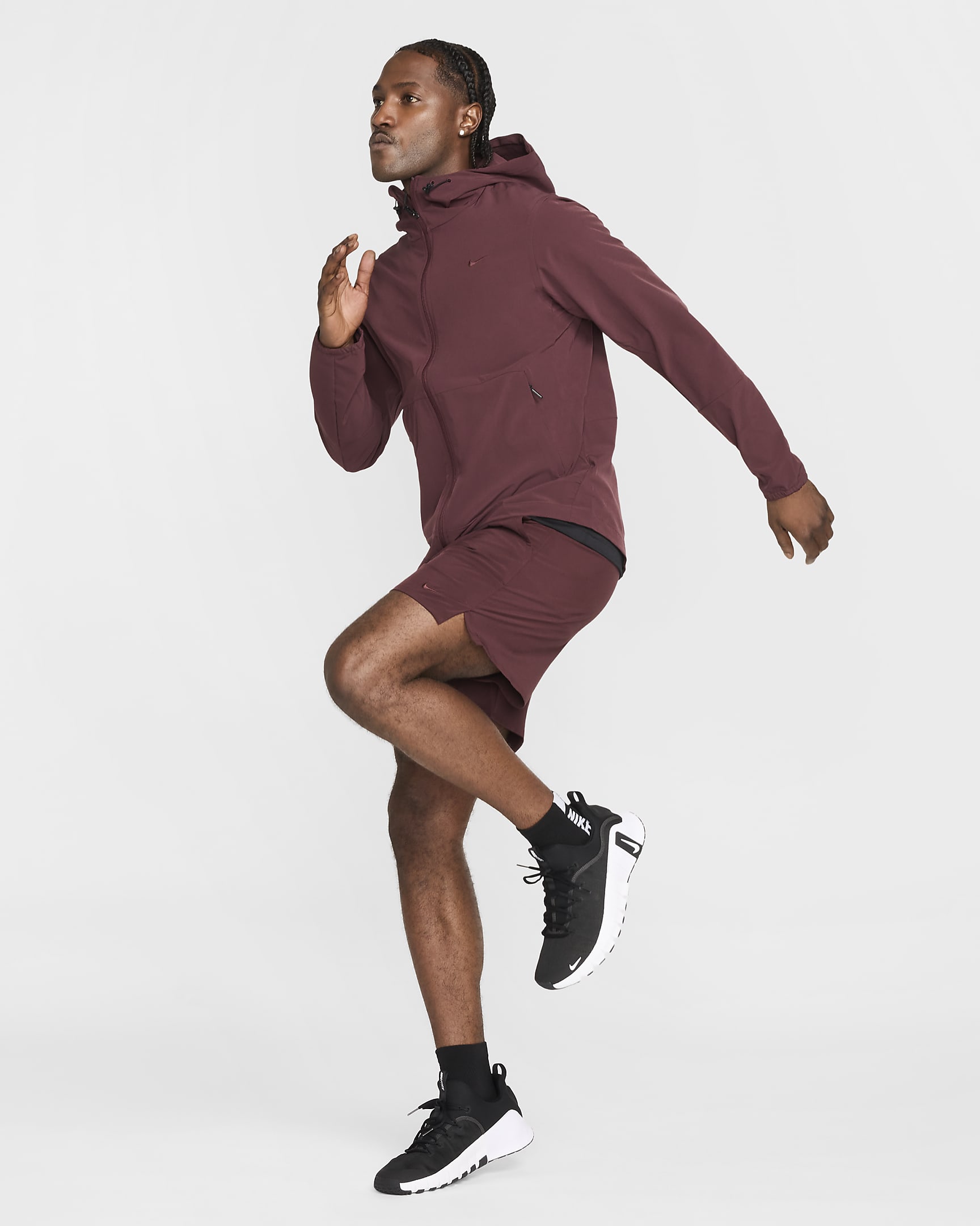 Nike Unlimited Men's Dri-FIT 18cm (approx.) Unlined Versatile Shorts - Burgundy Crush/Black/Burgundy Crush