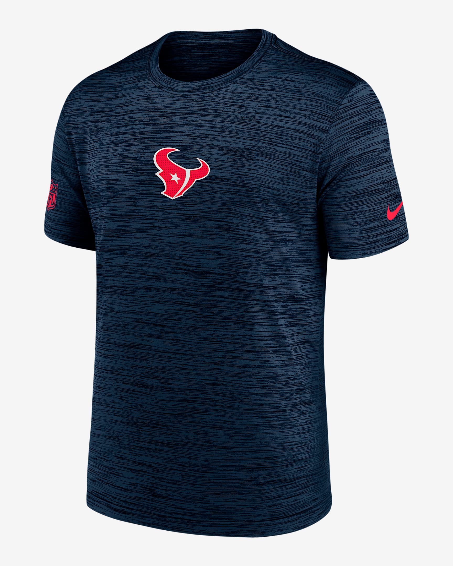 Houston Texans Sideline Team Issue Velocity Men's Nike Dri-FIT NFL T-Shirt - Blue