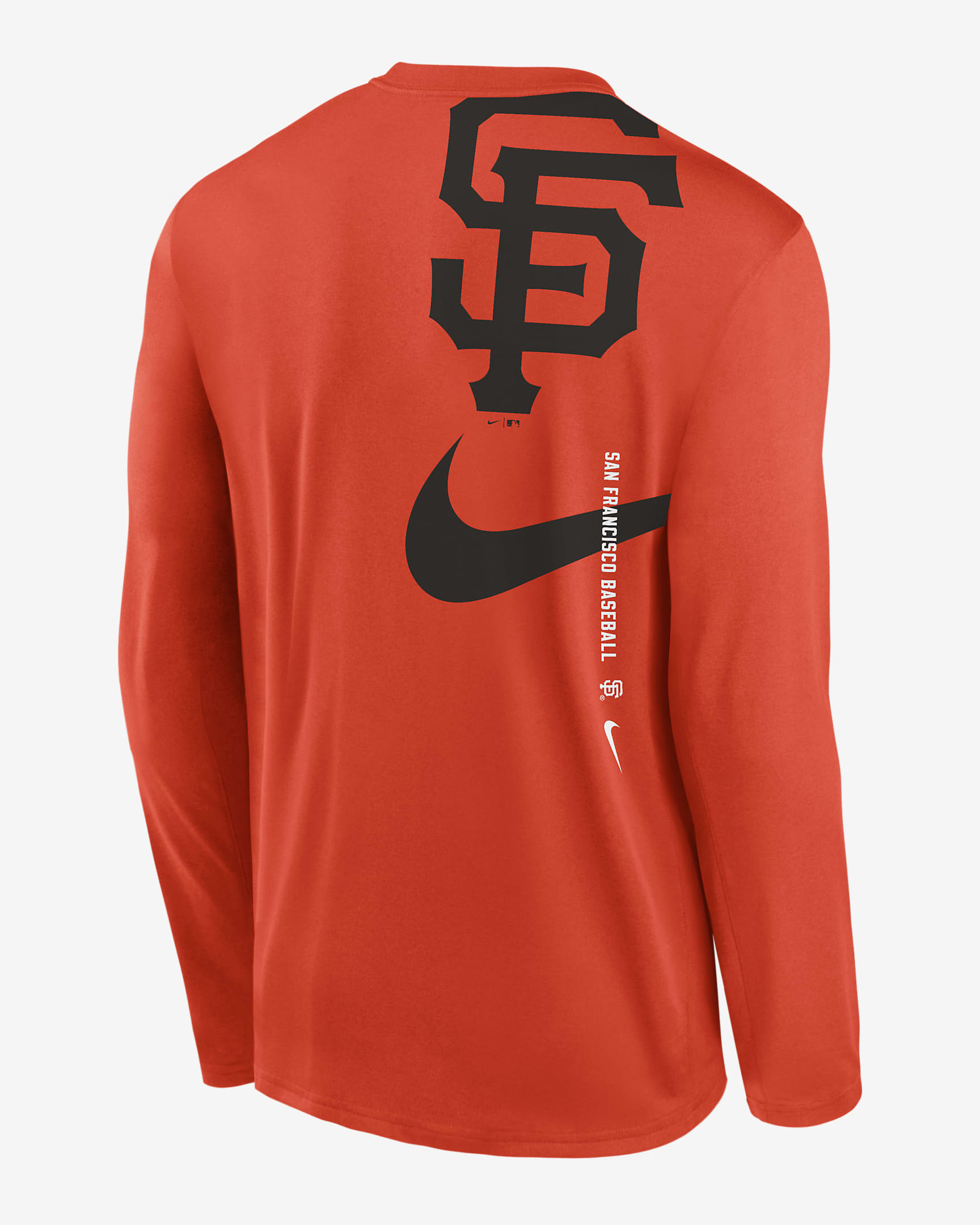 San Francisco Giants Large Swoosh Back Legend Men's Nike Dri-FIT MLB T-Shirt - Orange