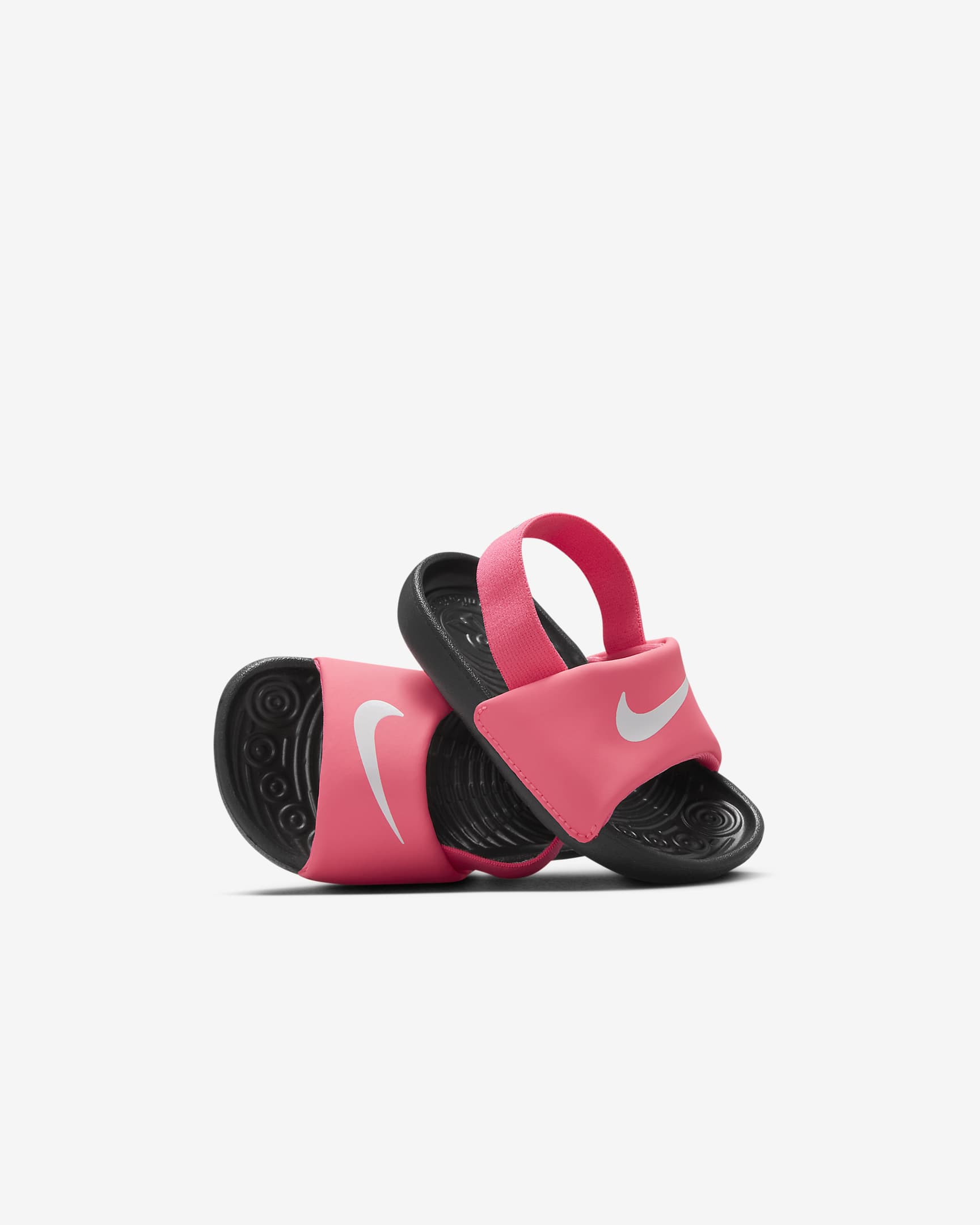 Nike Kawa Chanclas - Bebé e infantil - Digital Pink/Negro/Blanco